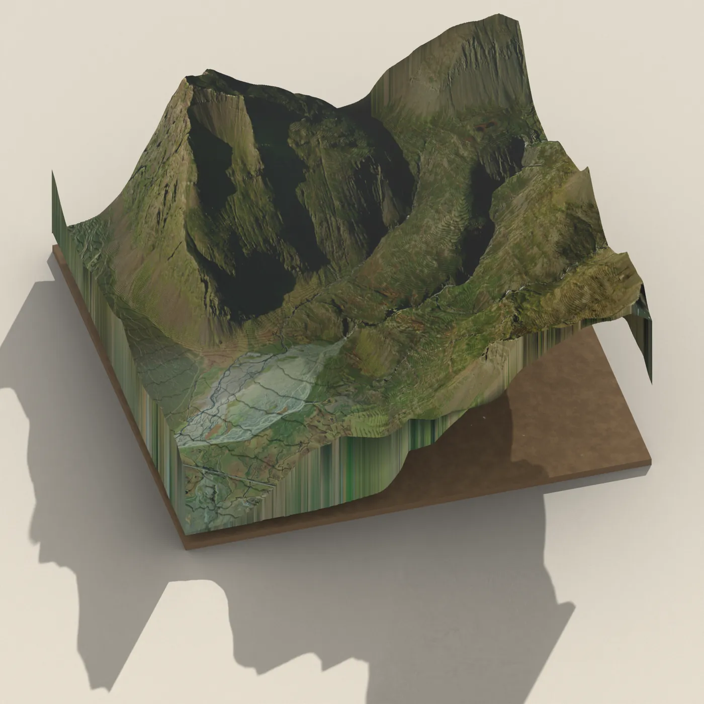 Fellsfoss 3D terrain render