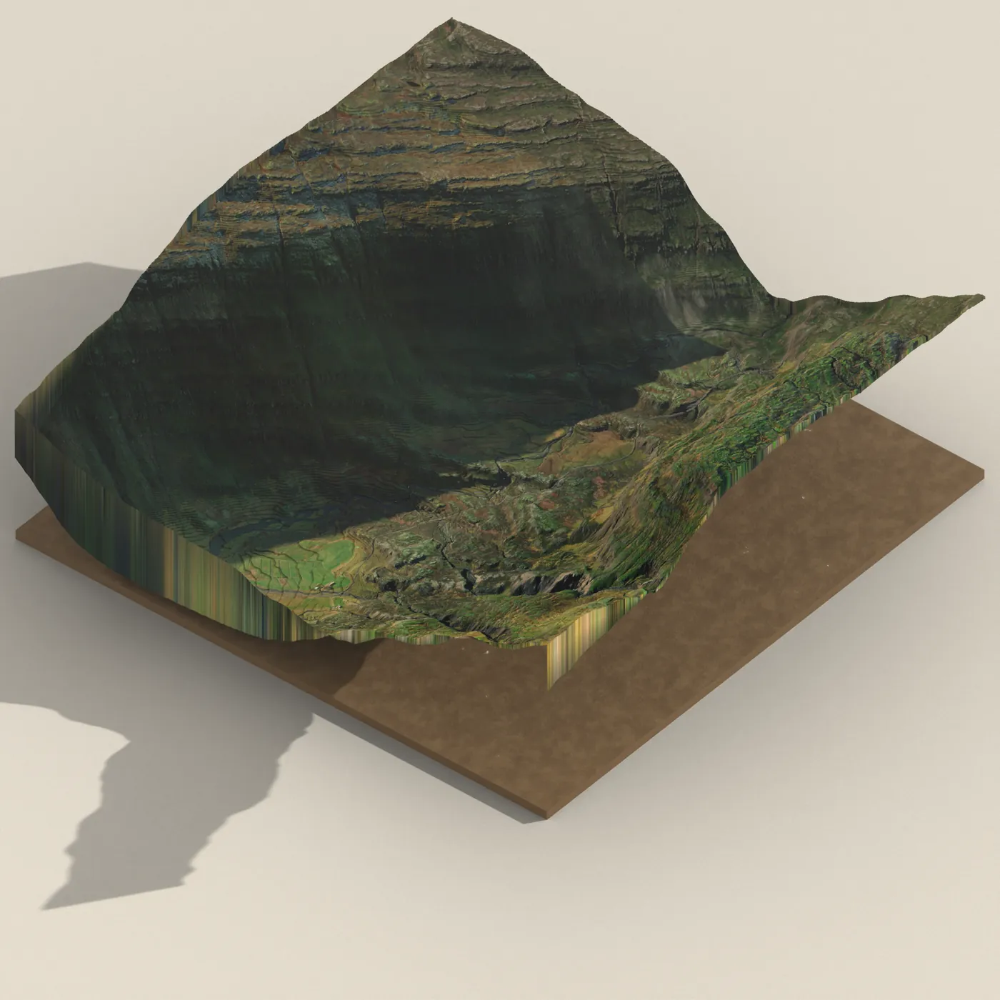 Folaldafoss 3D terrain render
