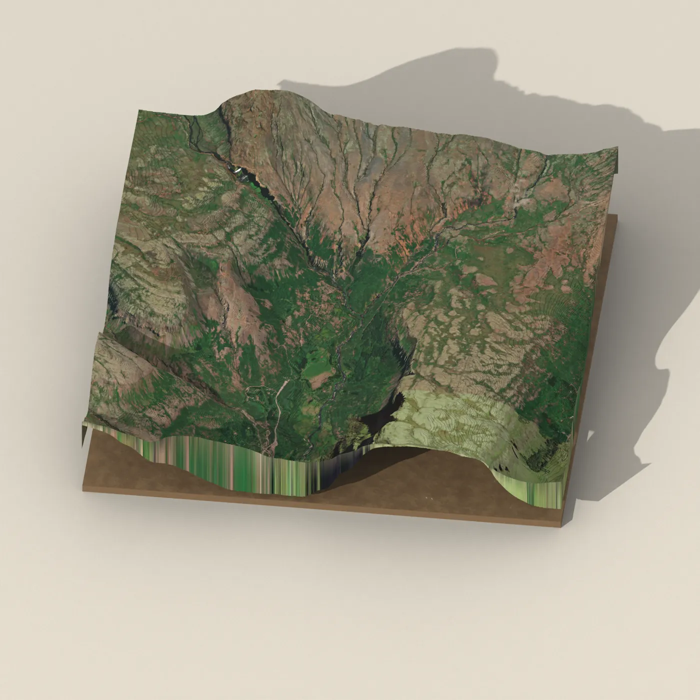Folaldafoss 3D terrain render