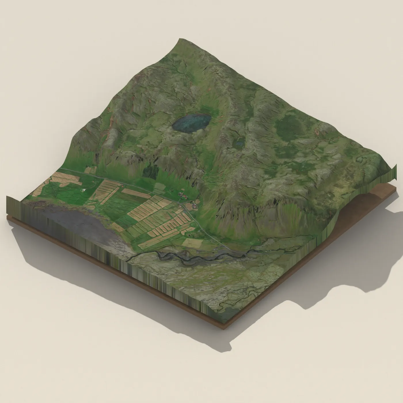 Foss á Síðu 3D terrain render