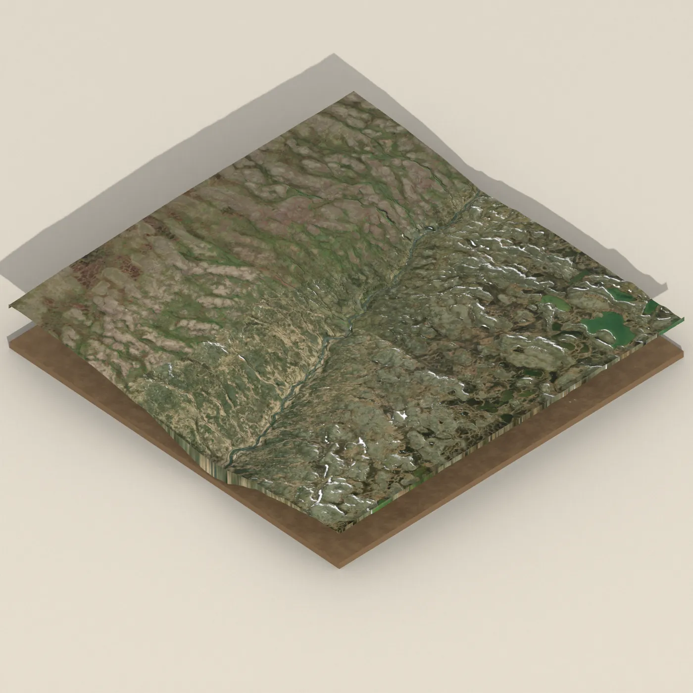 Fosskotsfoss 3D terrain render