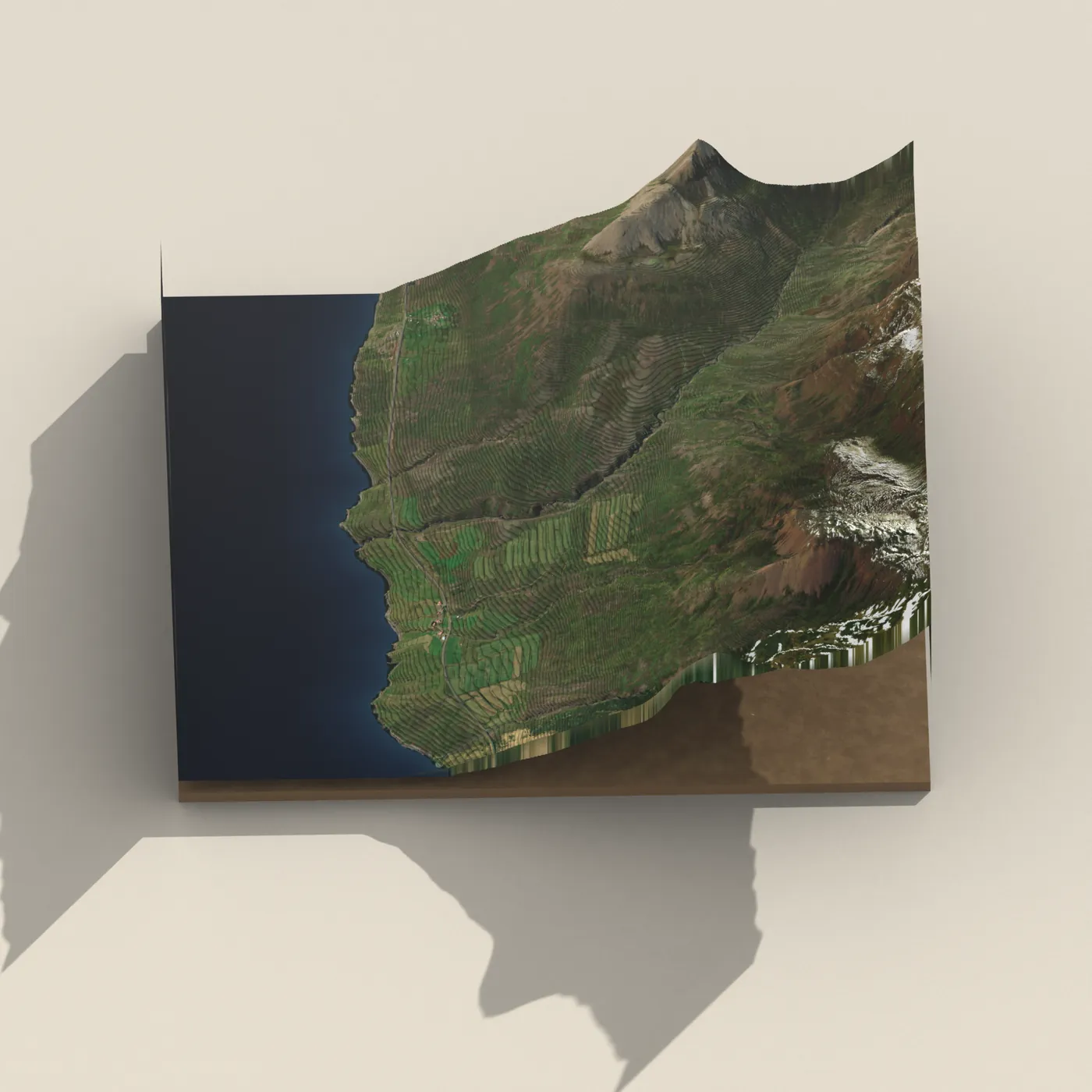 Gilsárfoss 3D terrain render