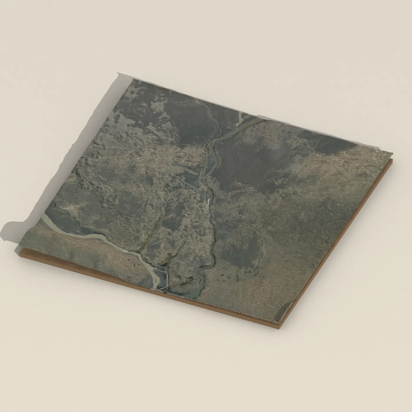 Gljúfrasmiður 3D terrain render