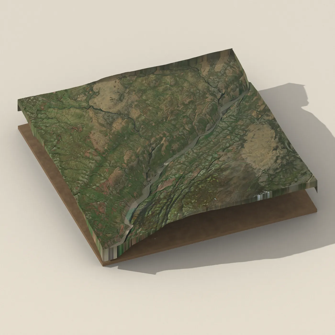 Gljúfurleitarfoss 3D terrain render