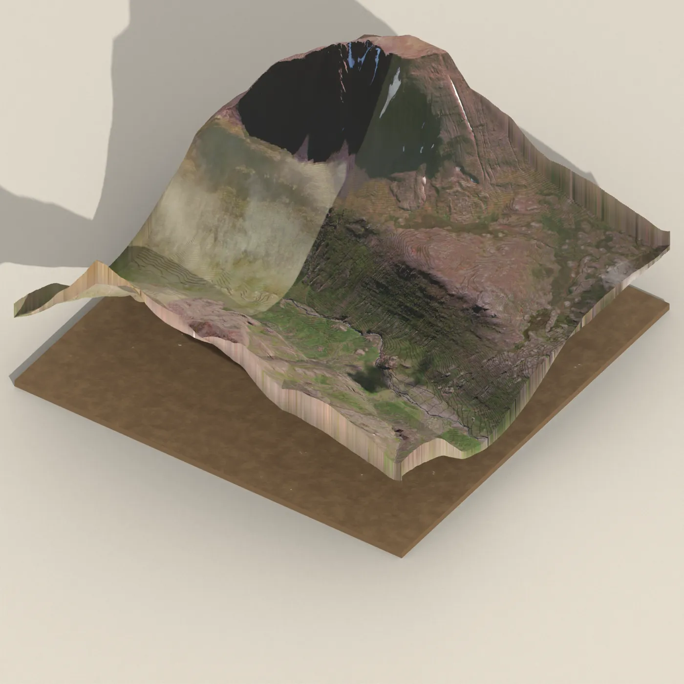Háaleitisfoss 3D terrain render