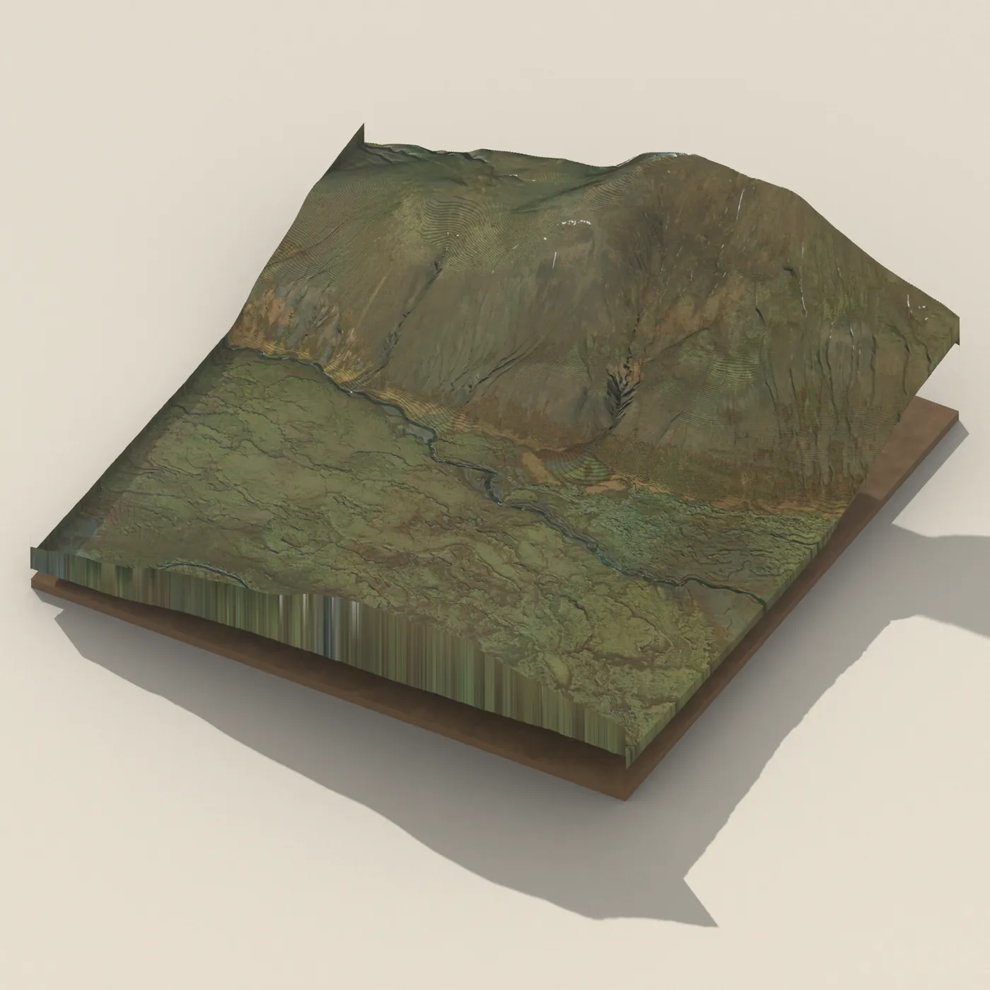 Háaleitisfoss 3D terrain render