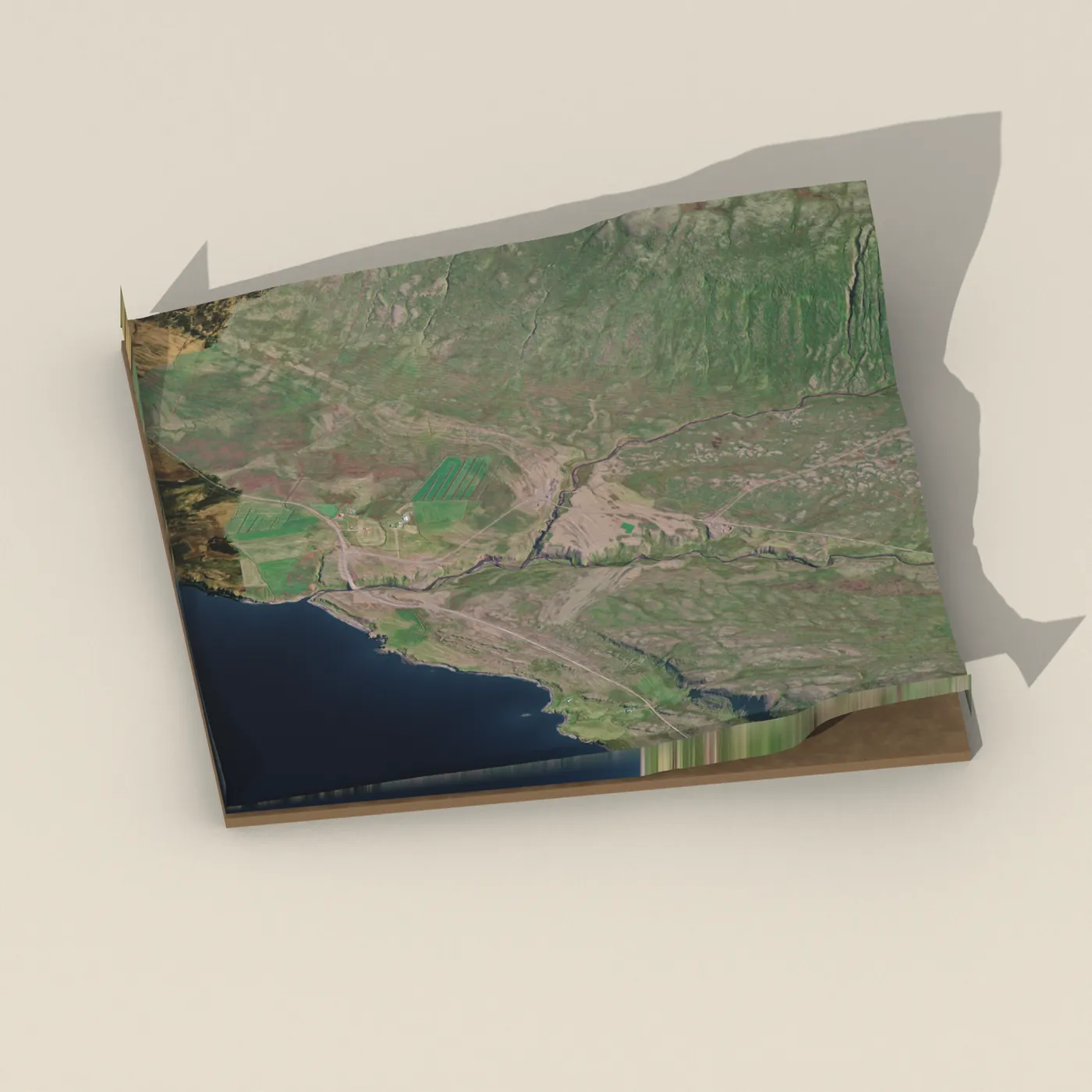 Háifoss 3D terrain render