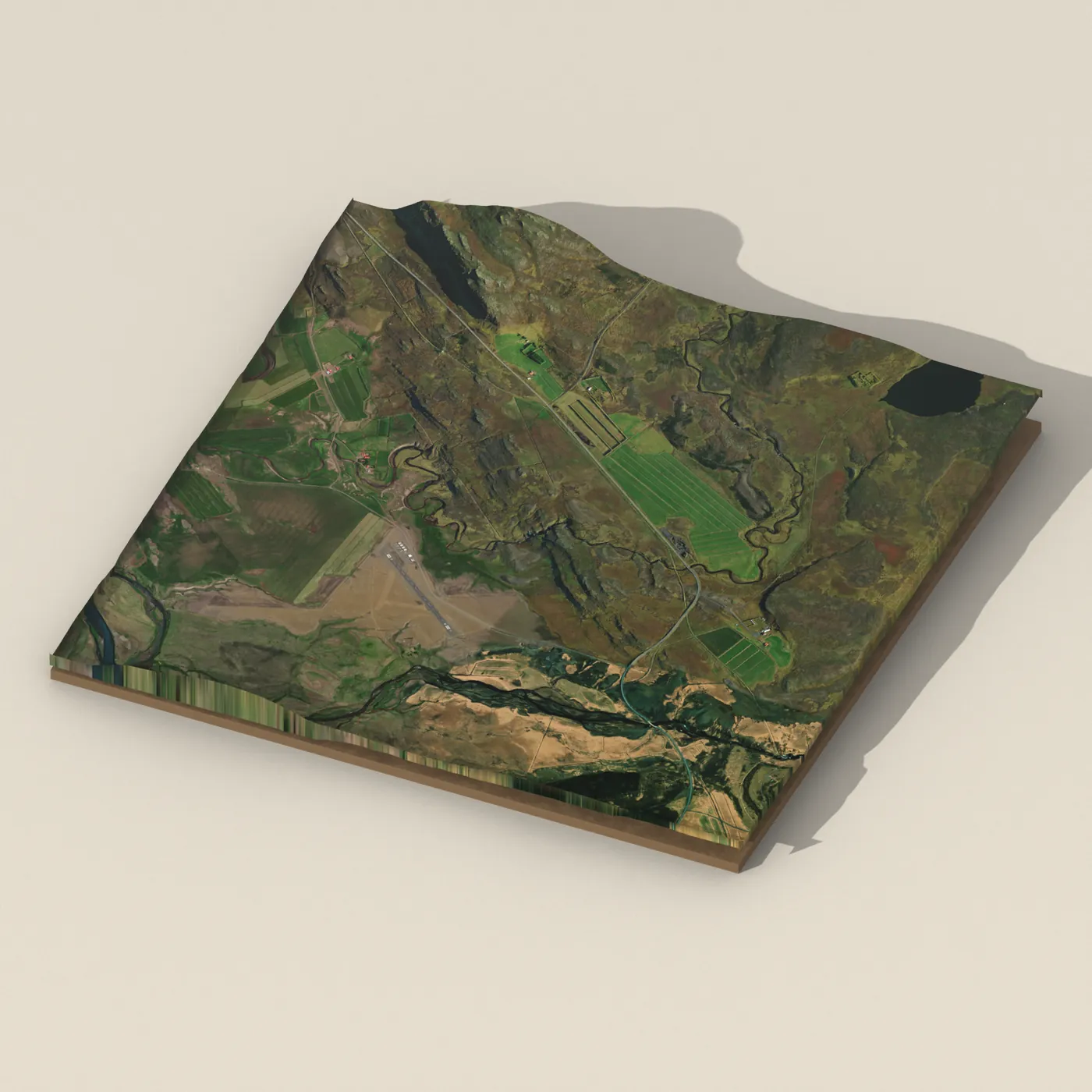 Háifoss 3D terrain render