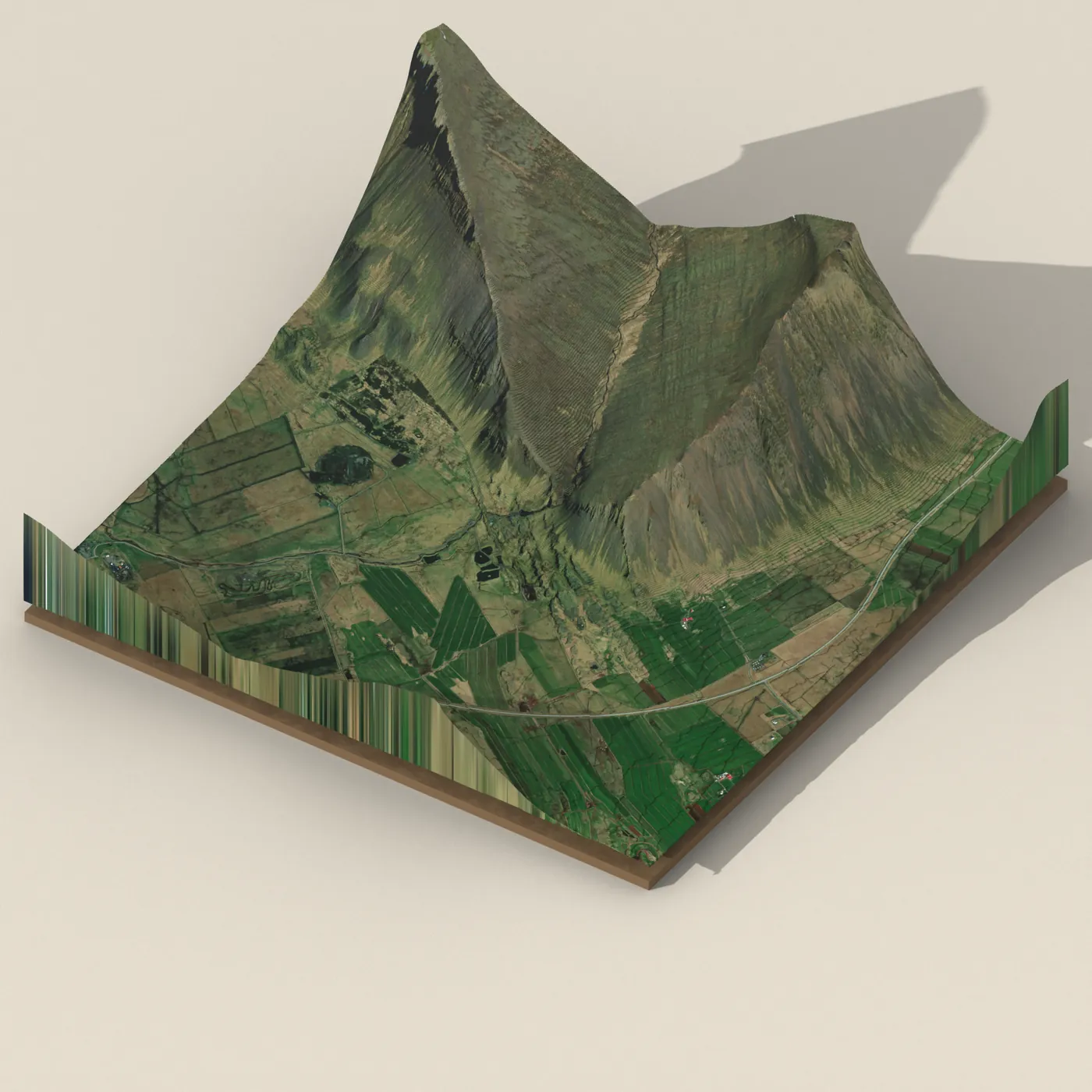 Háifoss 3D terrain render