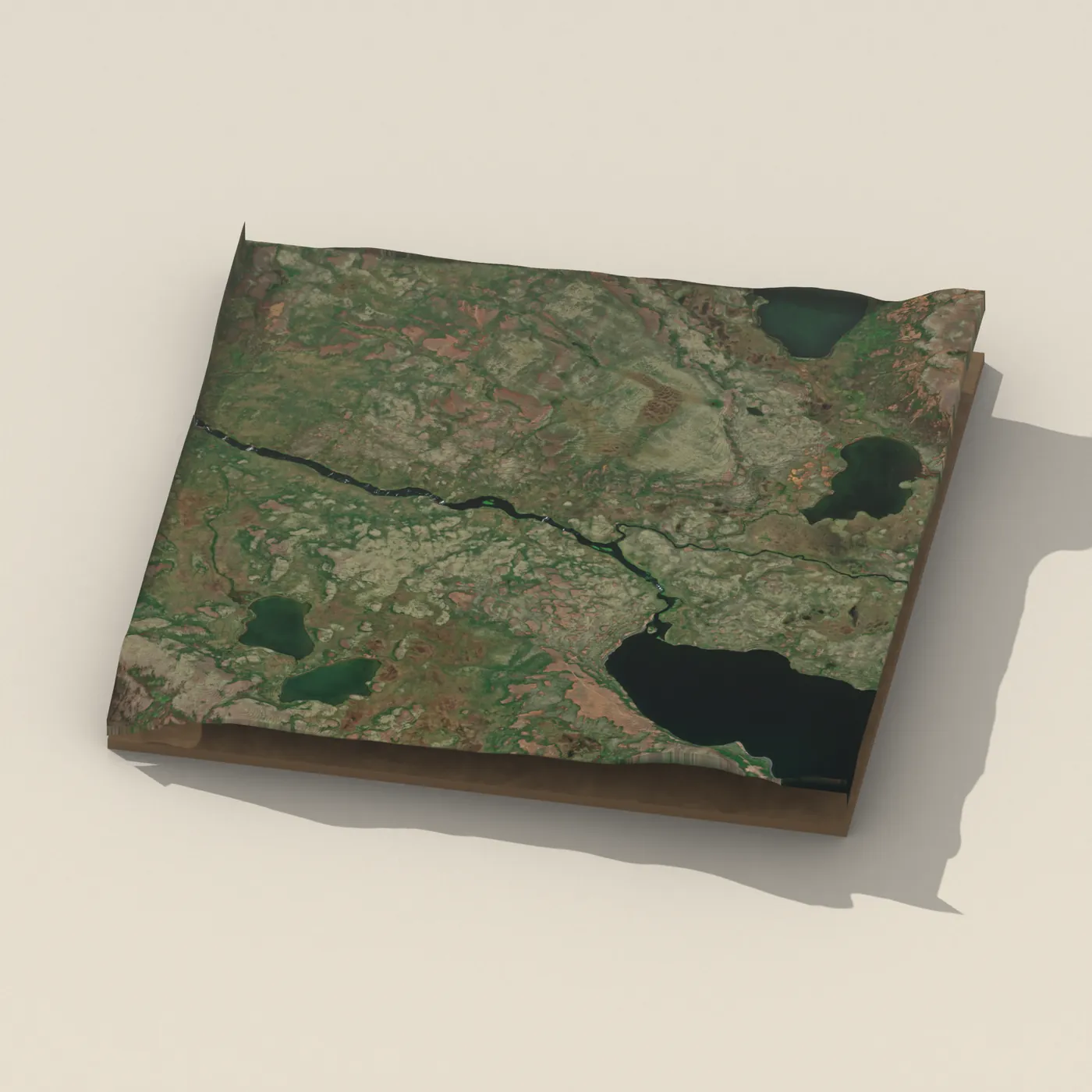 Hallandi 3D terrain render