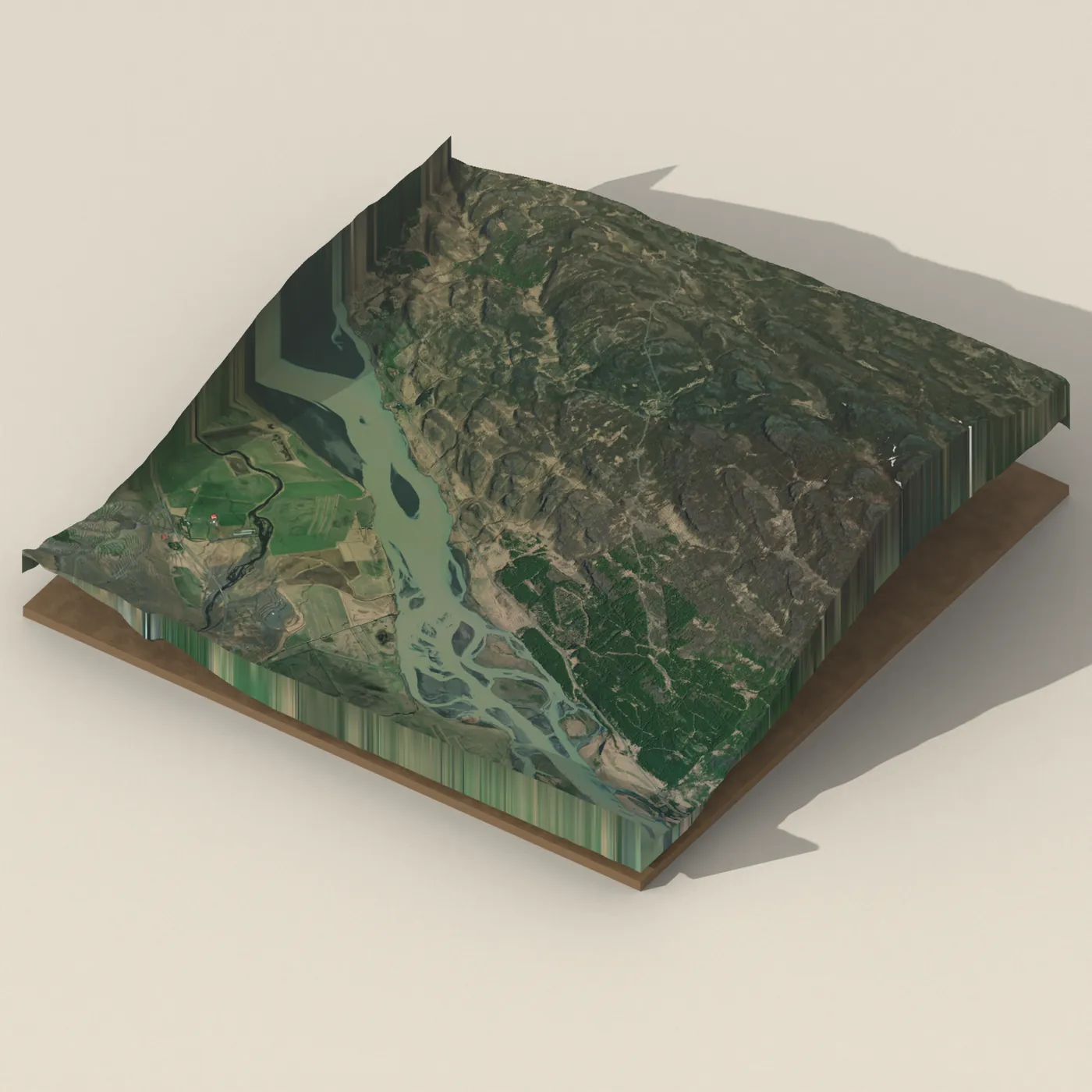 Hallsteinsfoss 3D terrain render