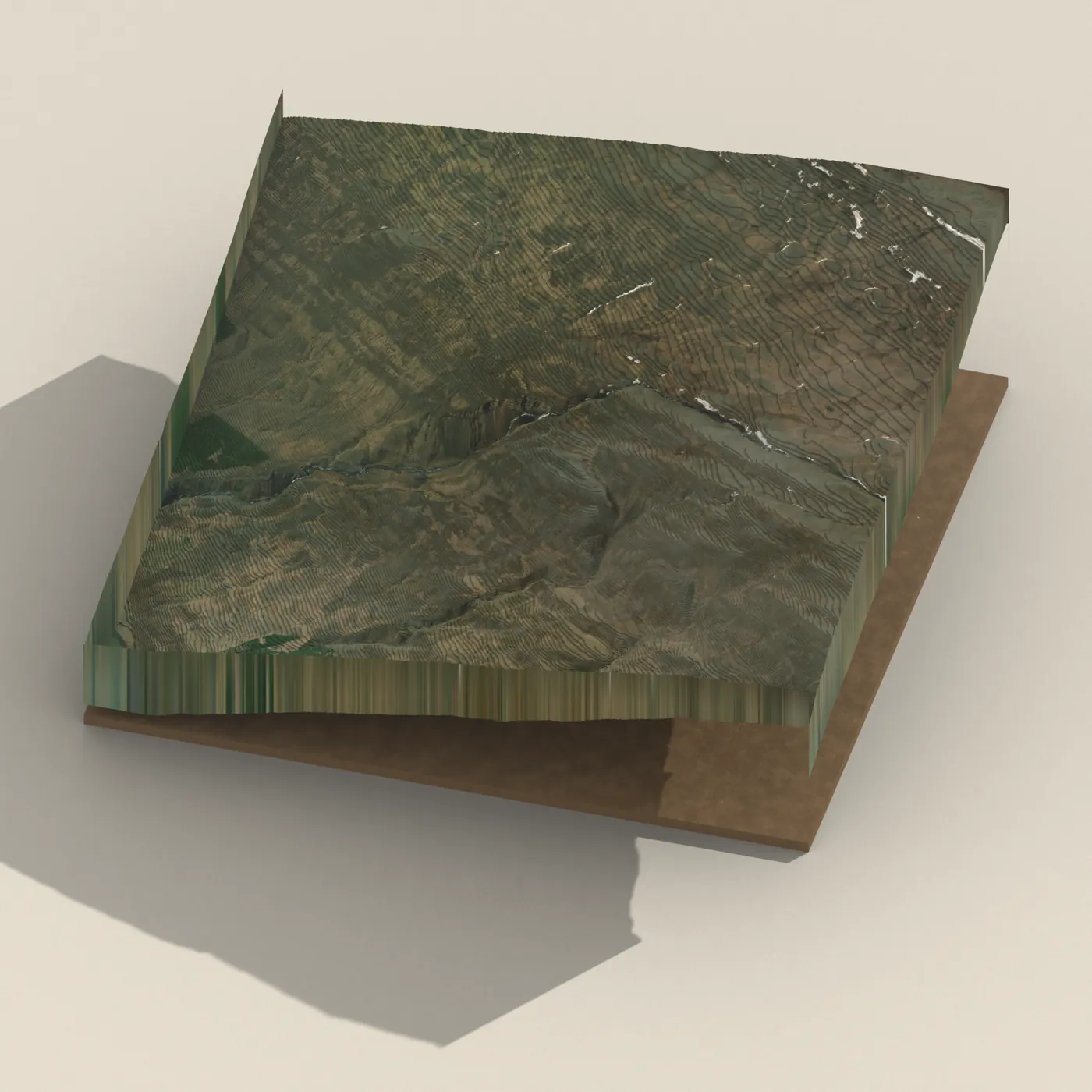 Hengifoss 3D terrain render