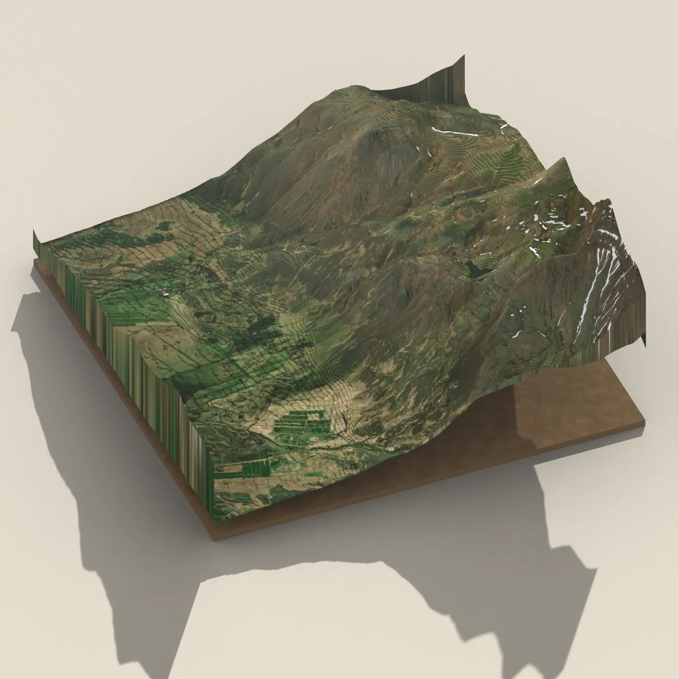 Hestagilsfoss 3D terrain render