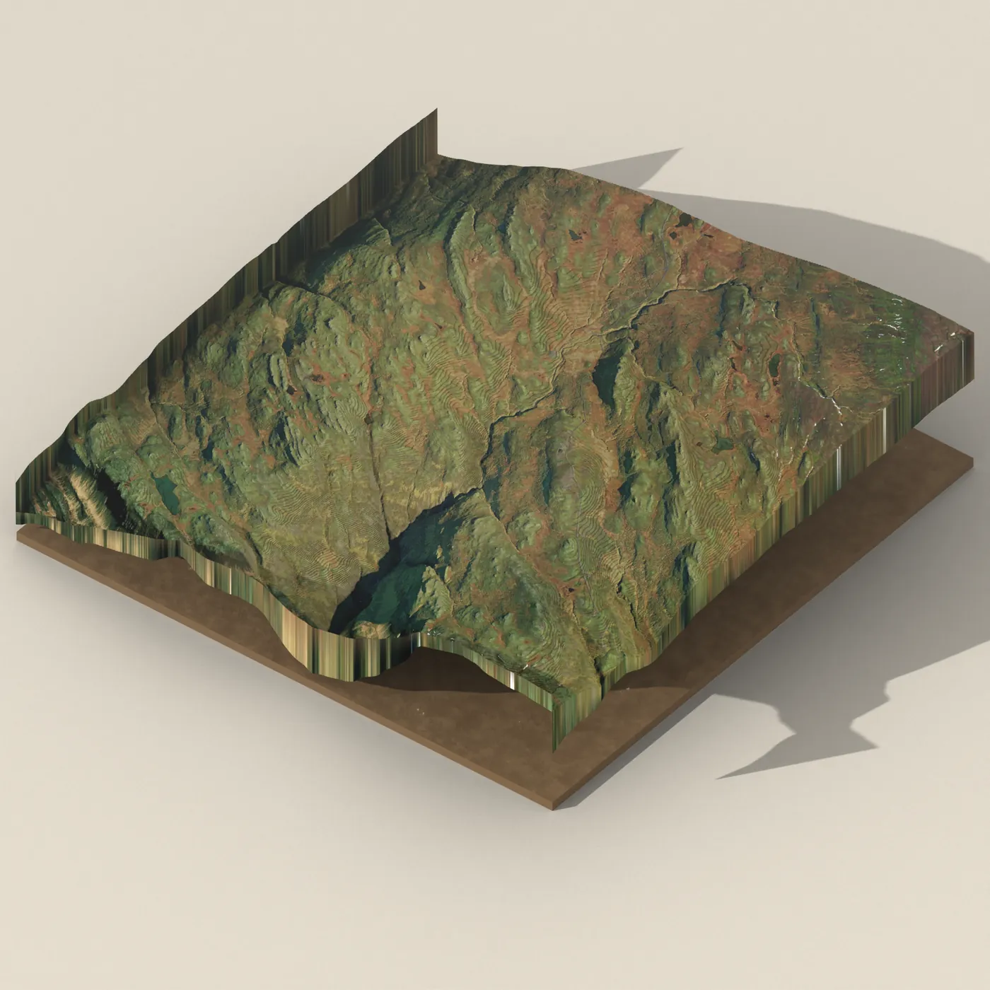 Höfðafoss 3D terrain render
