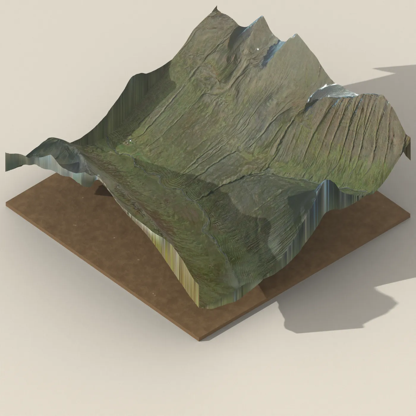Holárfoss 3D terrain render