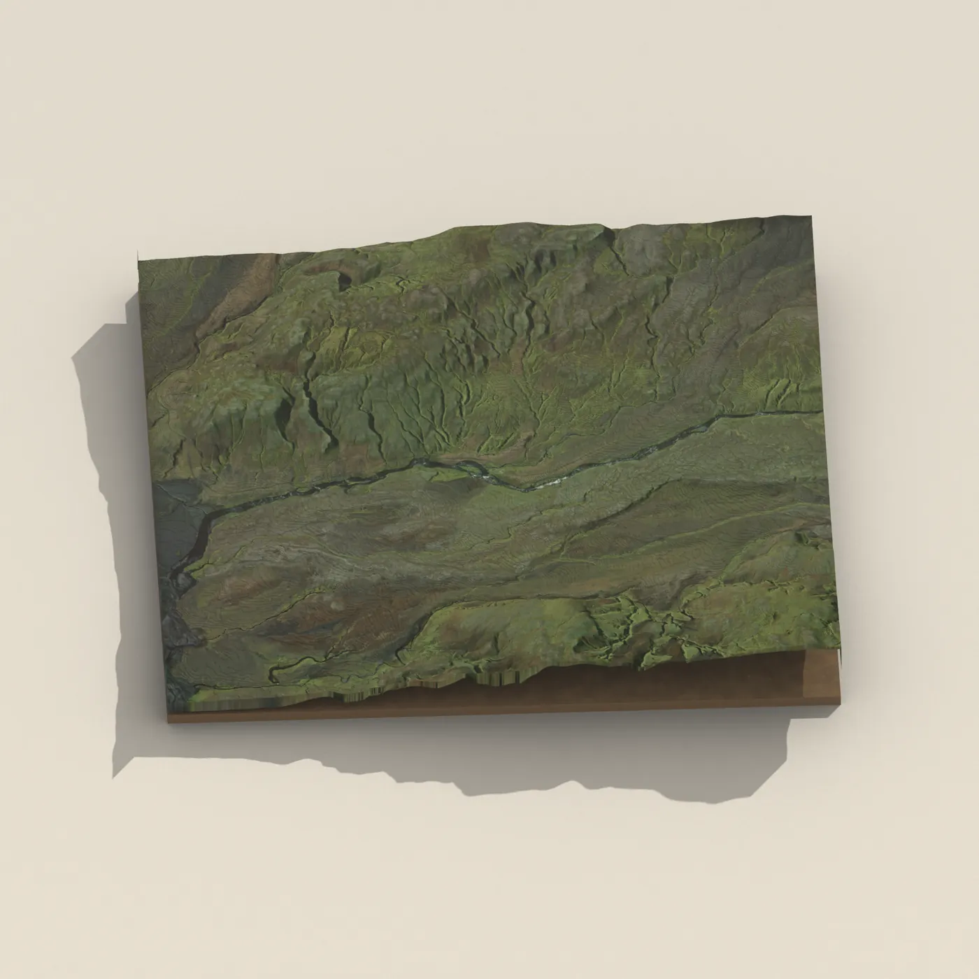 Hólmsárfoss 3D terrain render