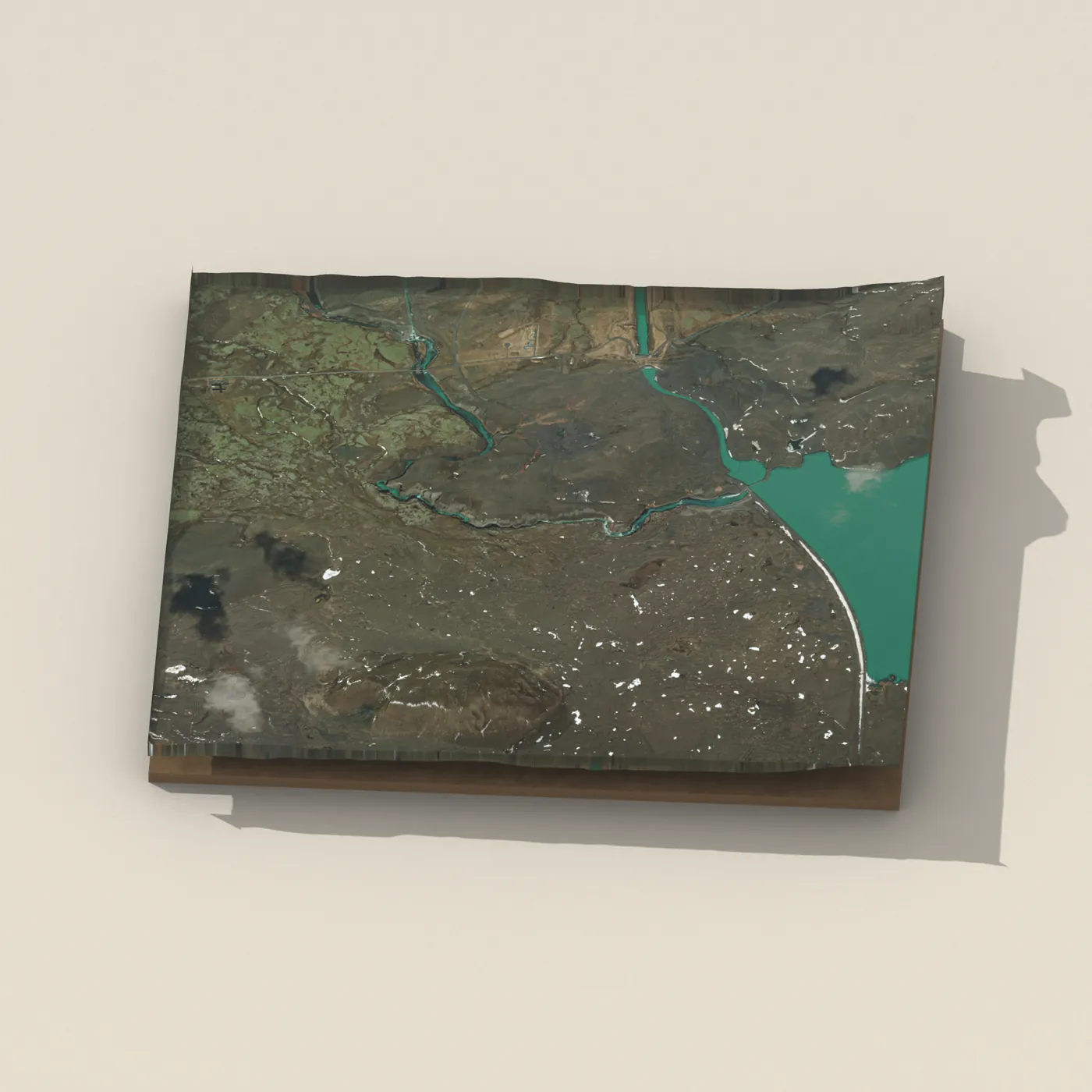 Hrauneyjafoss 3D terrain render