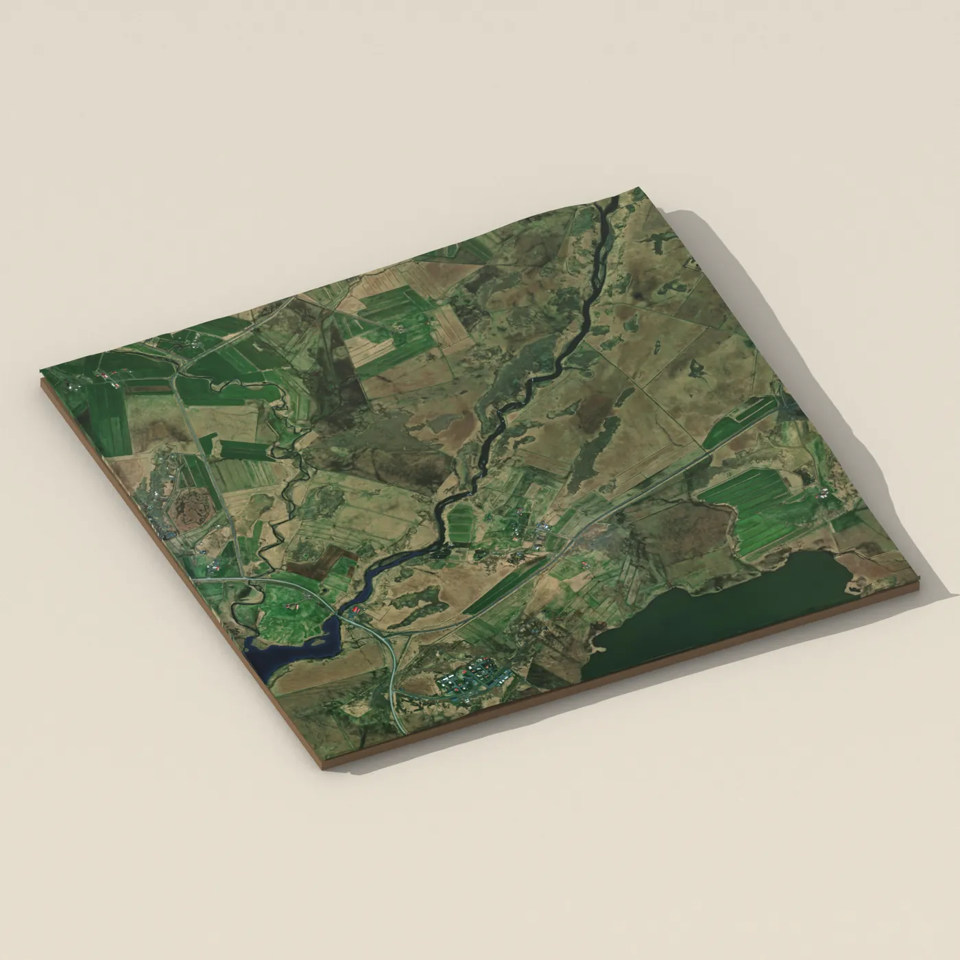 Hundafoss 3D terrain render
