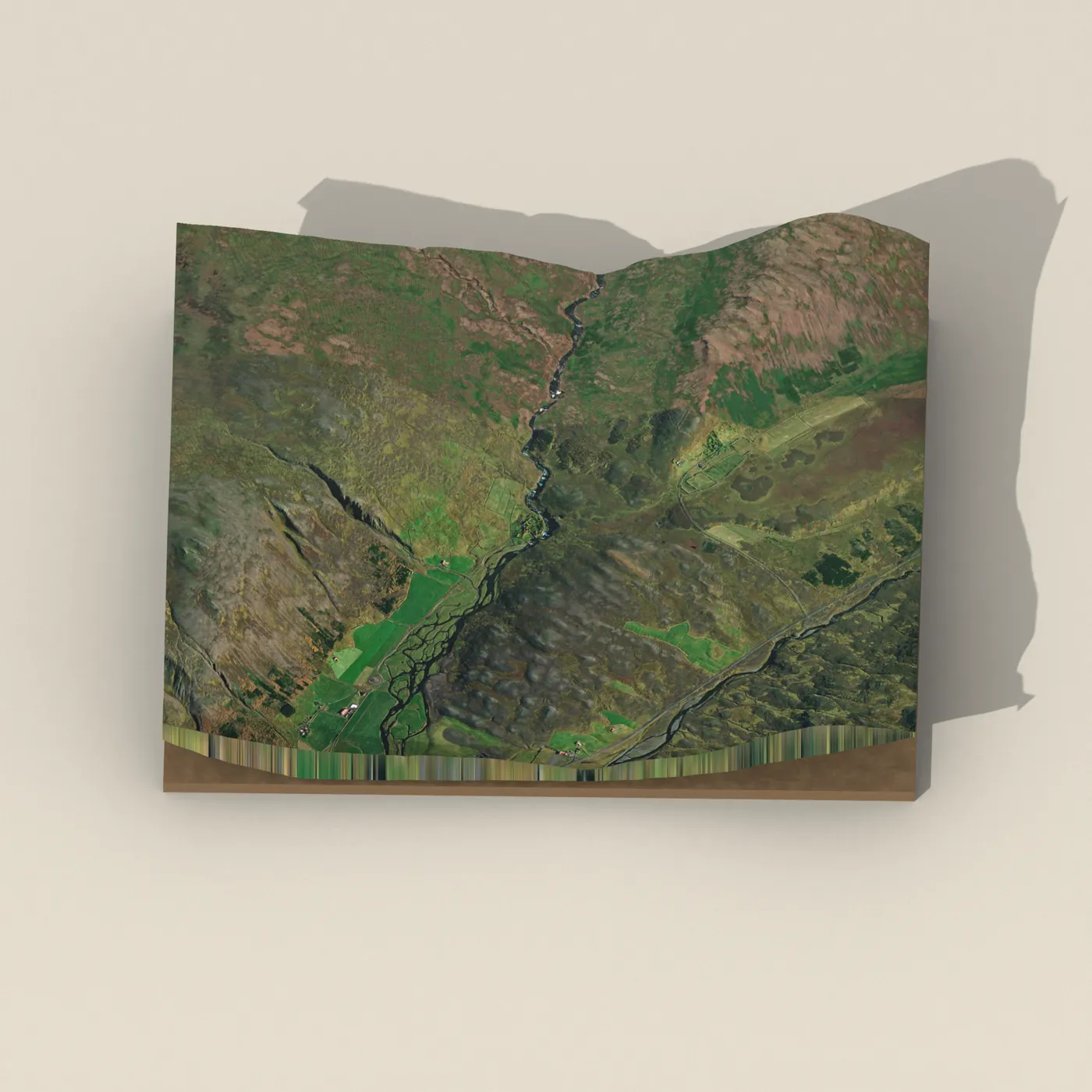 Jötnabrúarfoss 3D terrain render