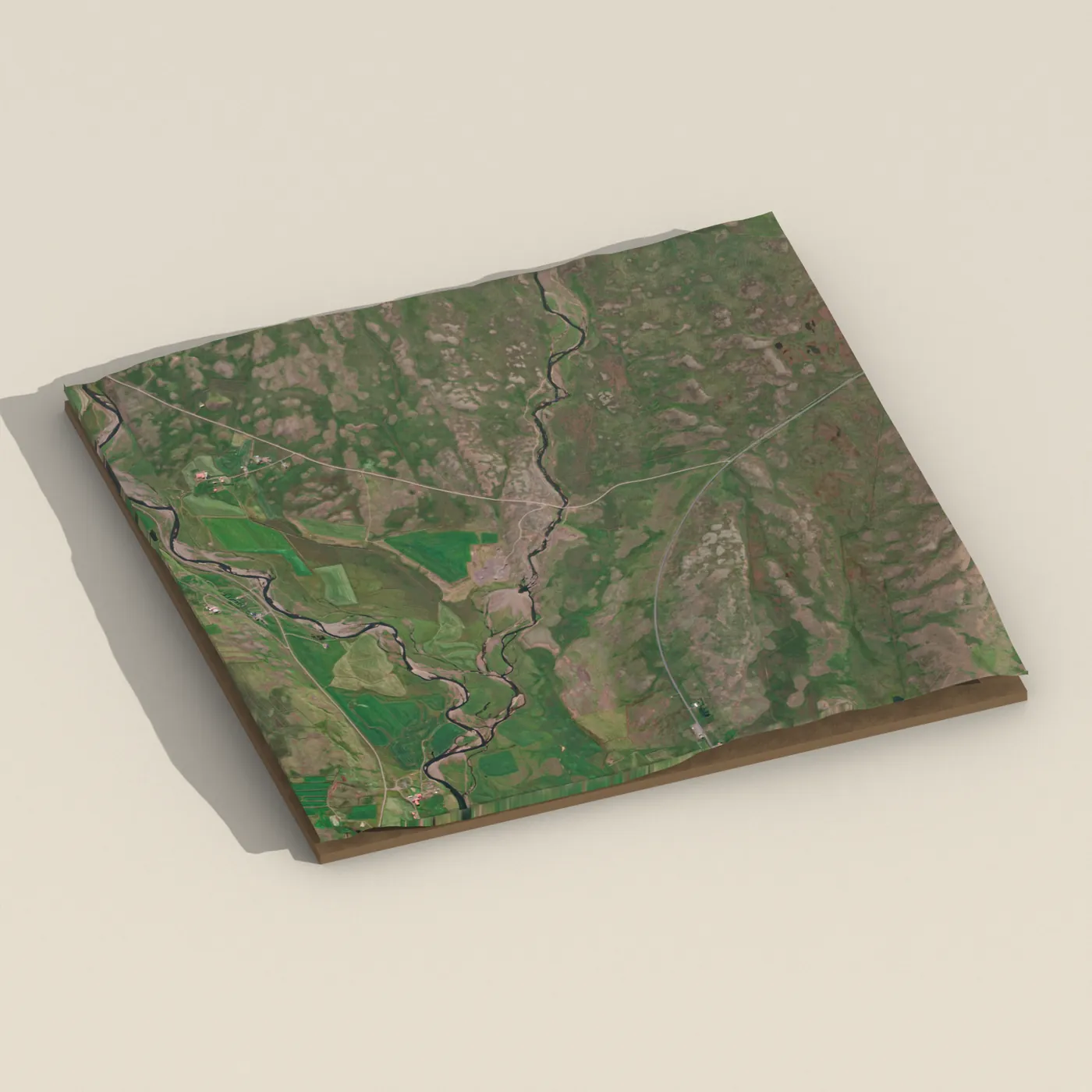 Kerafossar 3D terrain render