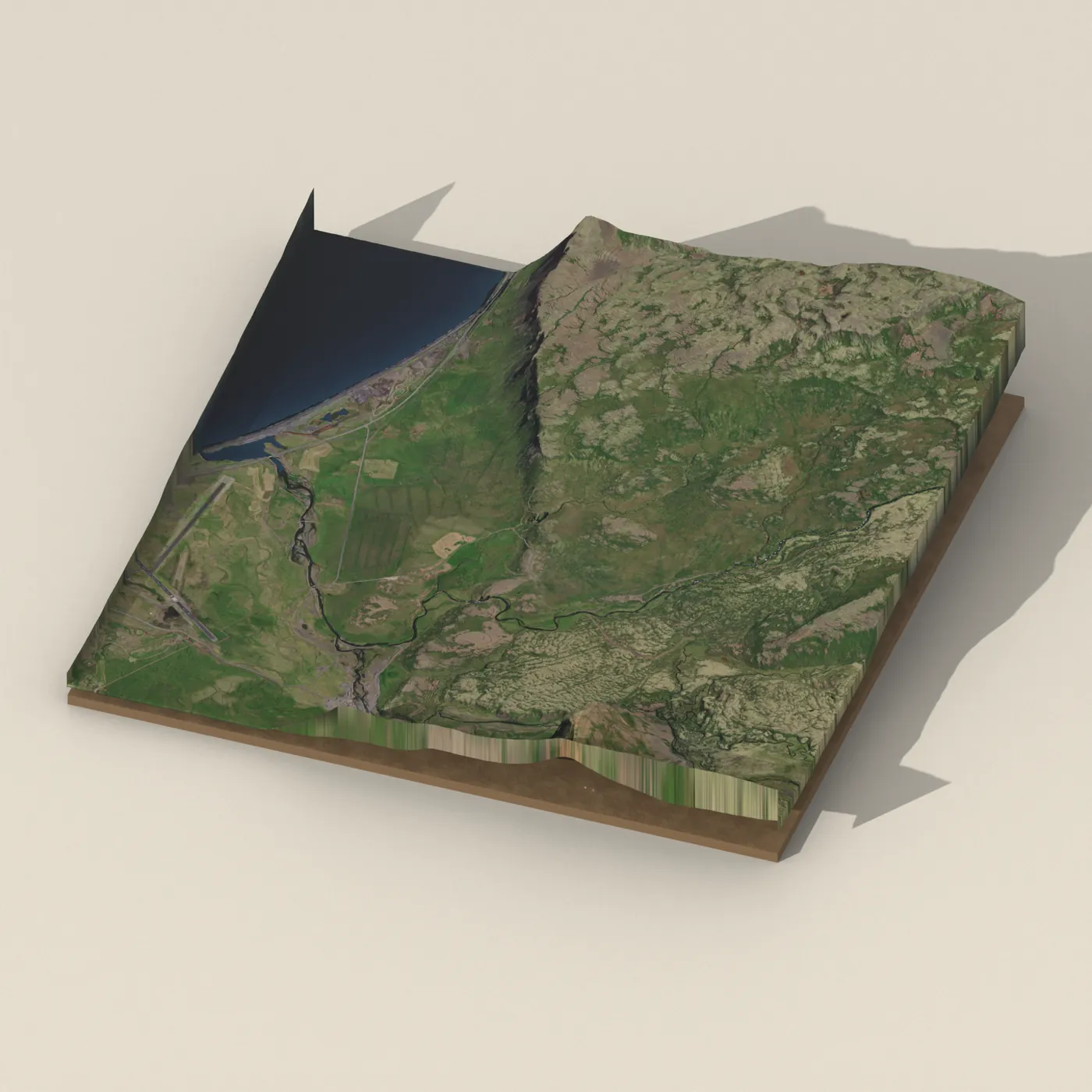 Kerlingarfoss 3D terrain render