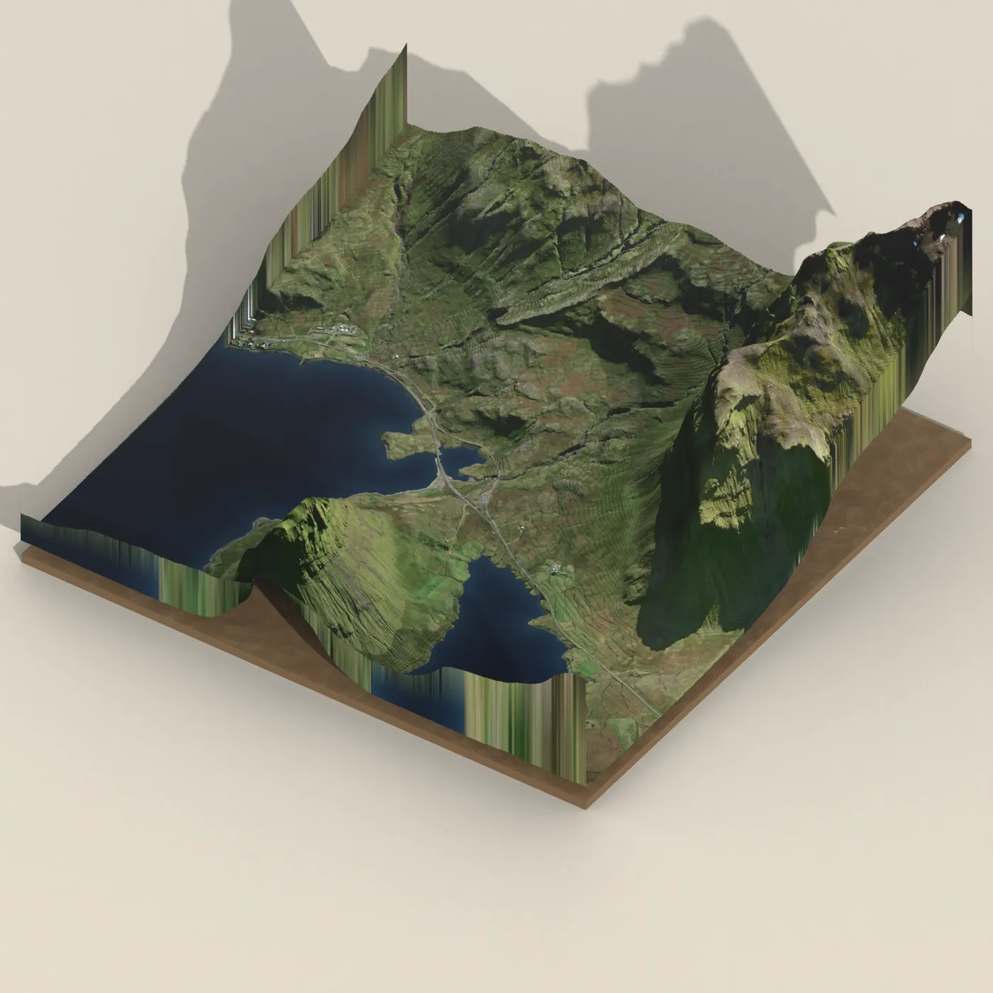 Kirkjufellsfoss 3D terrain render