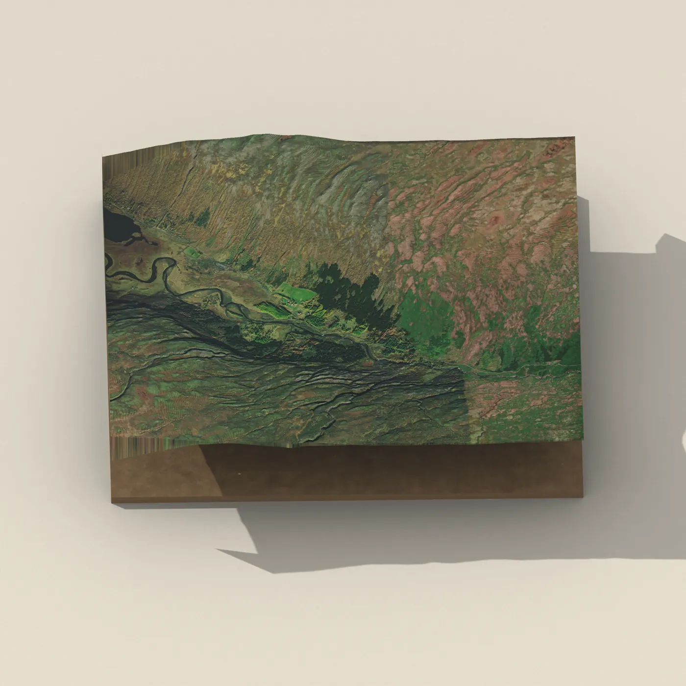 Kjúkufoss 3D terrain render