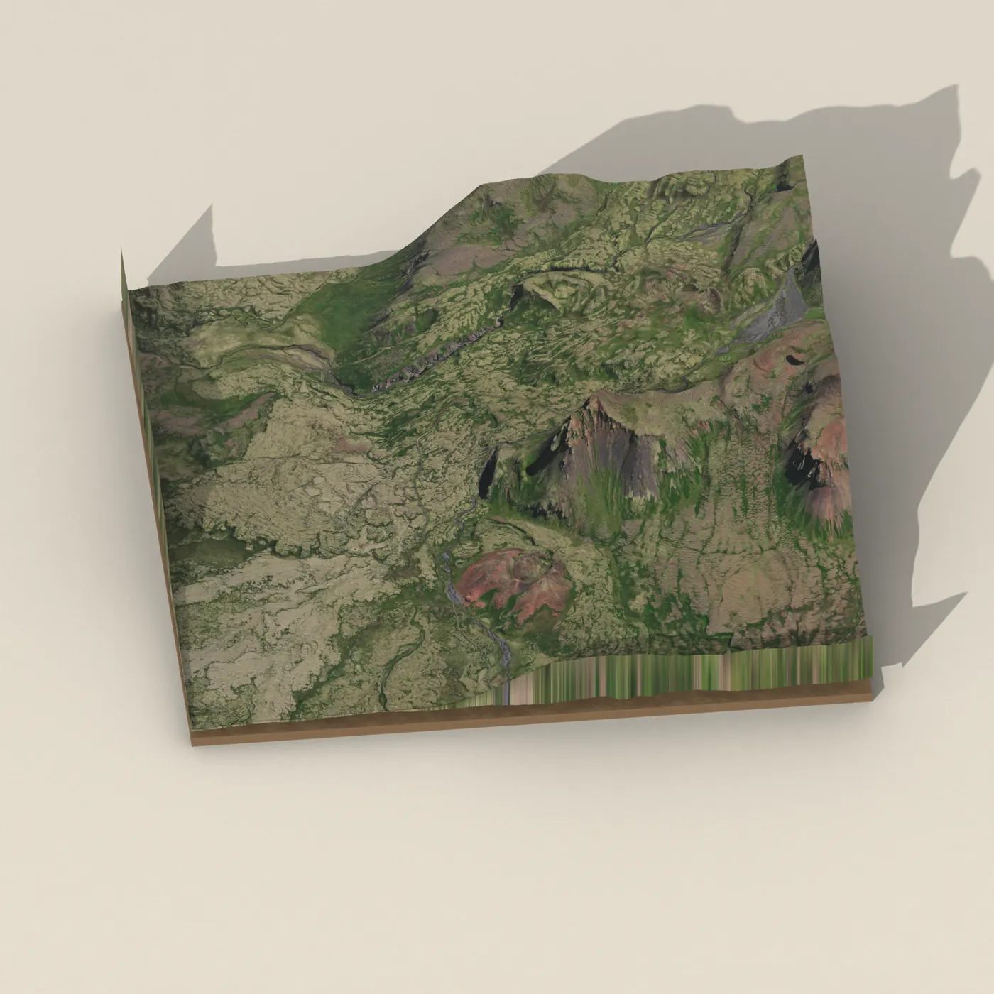 Klukkufoss 3D terrain render
