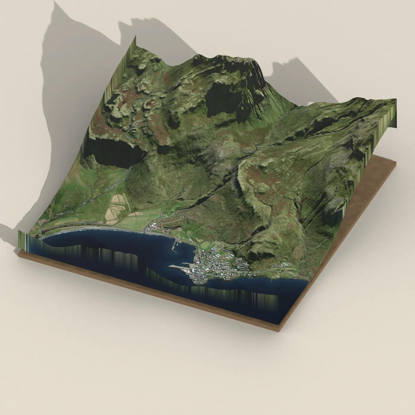 Kvernárfoss 3D terrain render