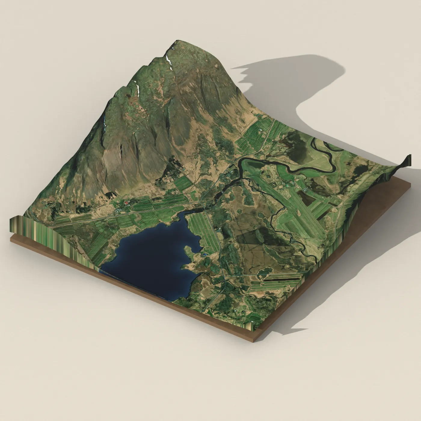 Kvíslafoss 3D terrain render