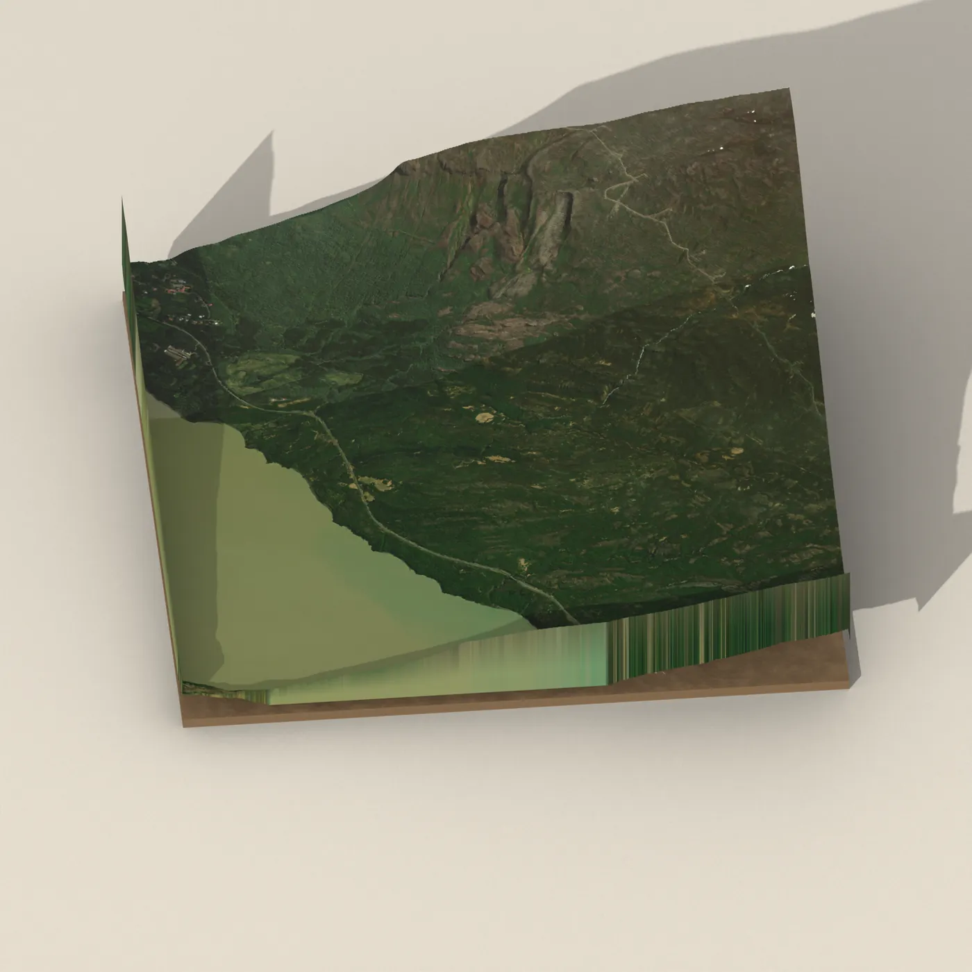 Ljósáfoss 3D terrain render