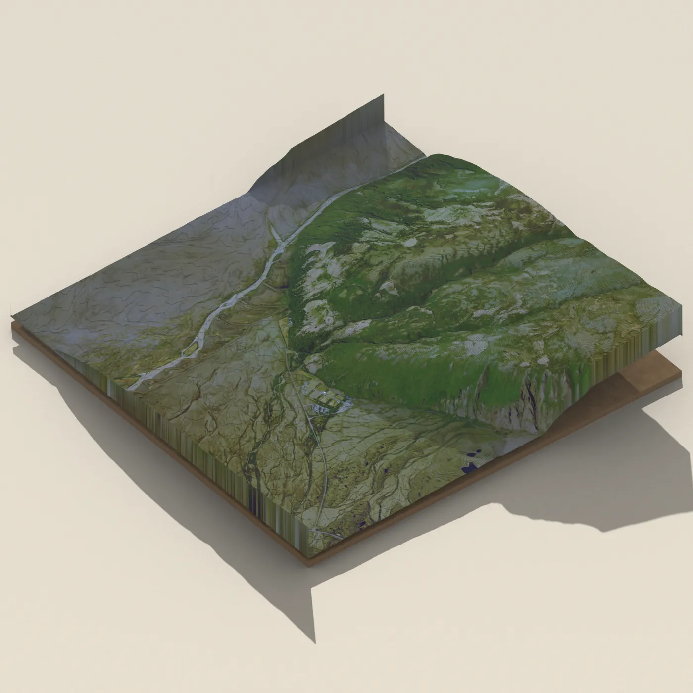 Magnúsarfoss 3D terrain render