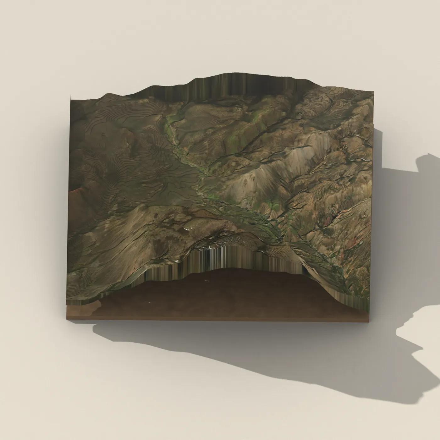 Markarfljótsfoss 3D terrain render