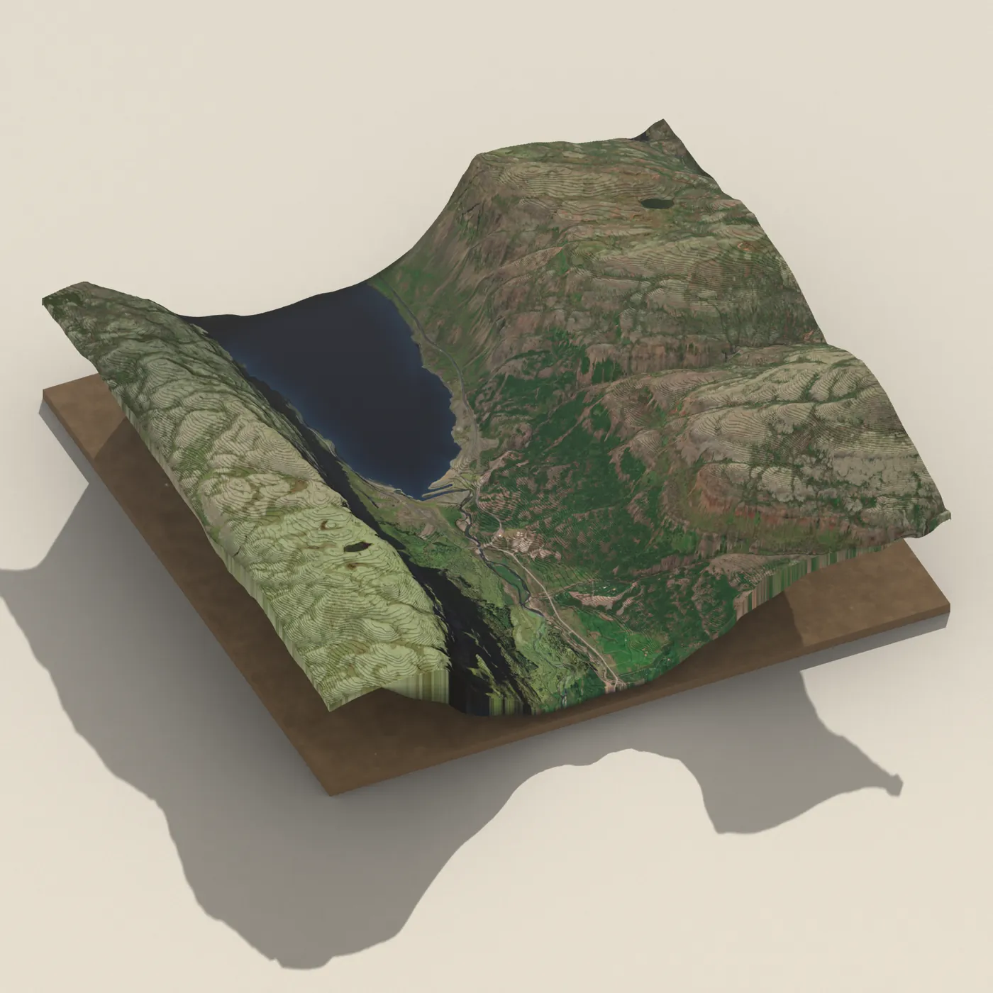 Mígandi 3D terrain render