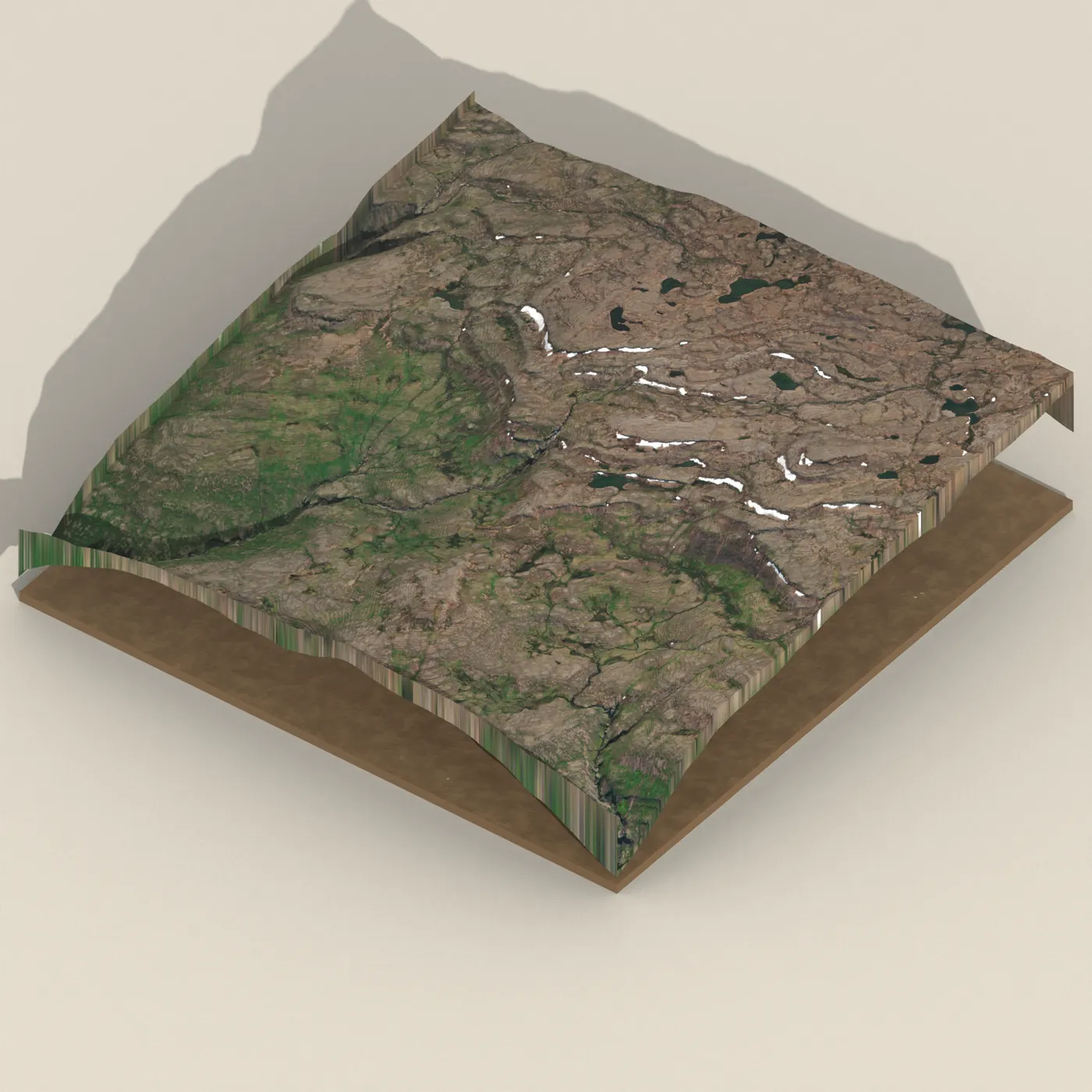 Mórildisfoss 3D terrain render