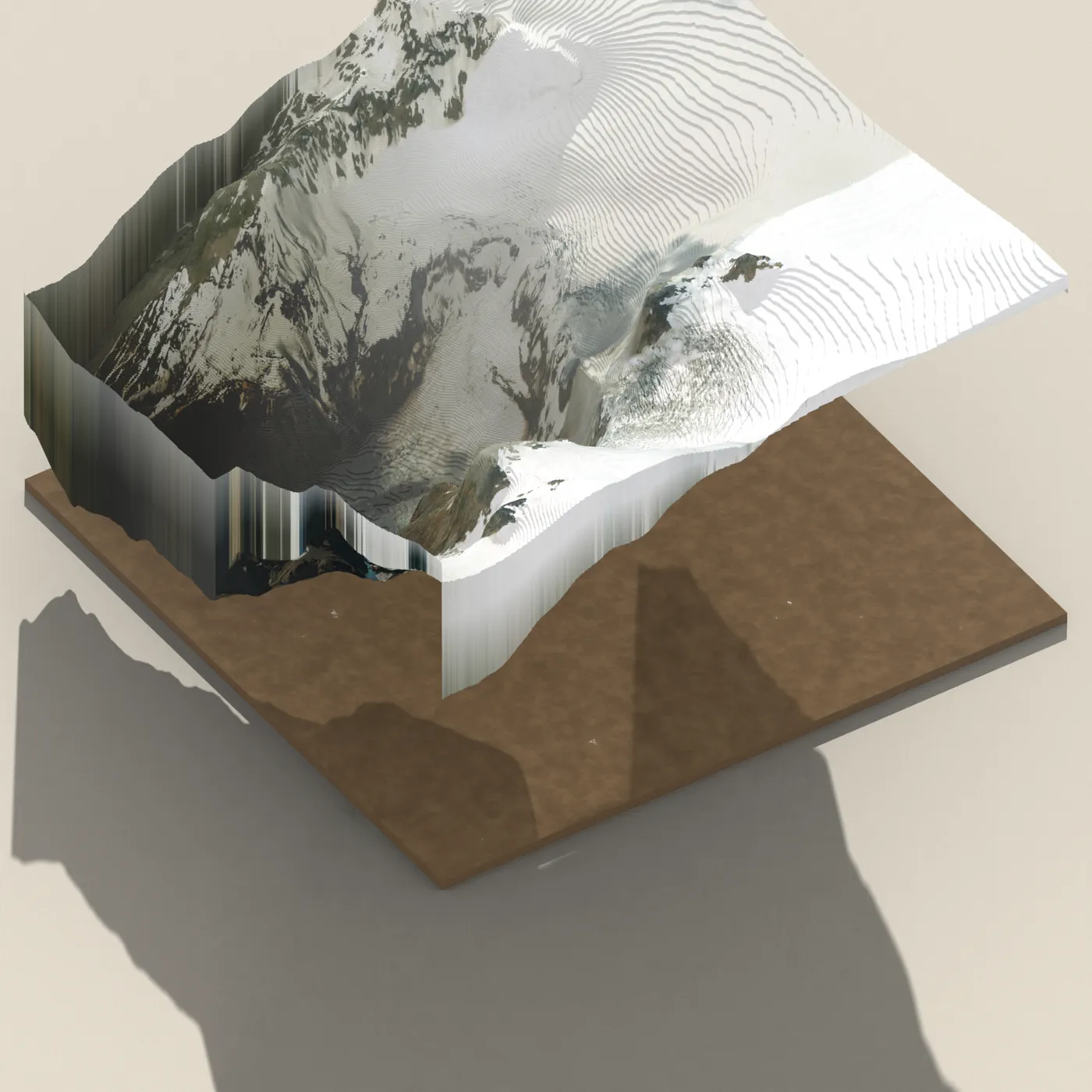 Morsárfoss 3D terrain render