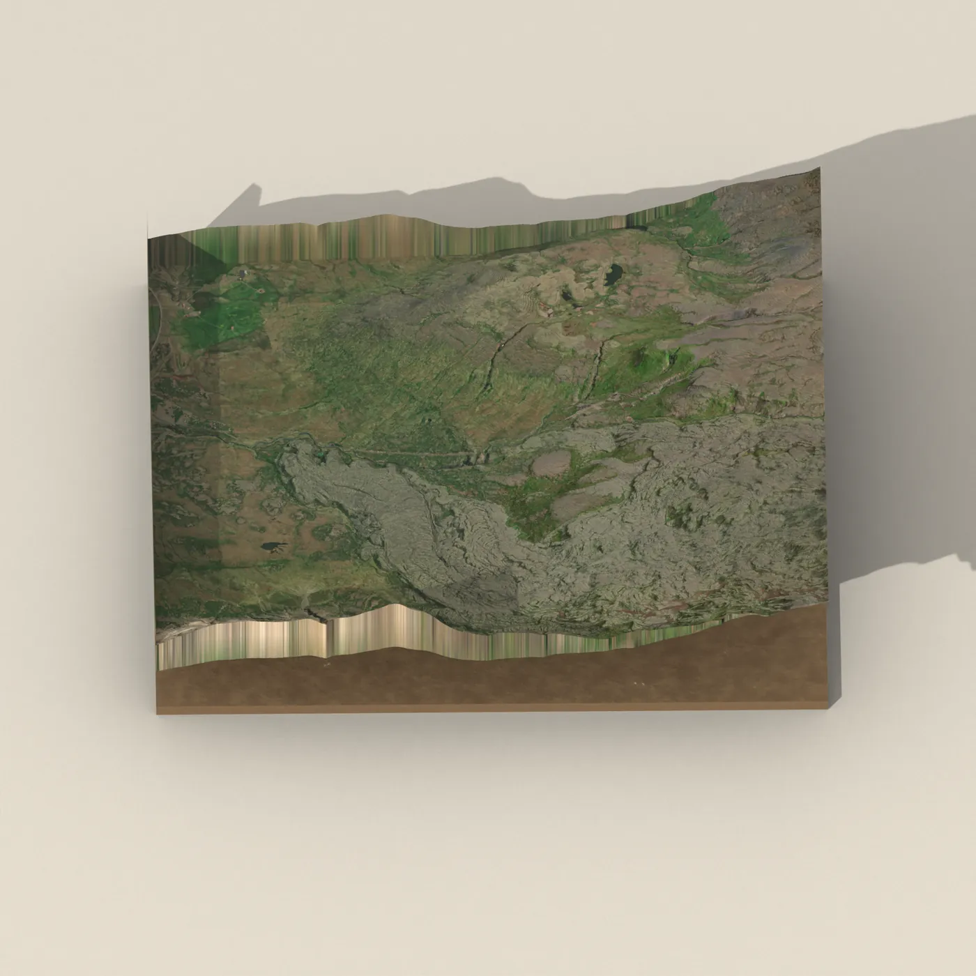 Nátthagafoss 3D terrain render