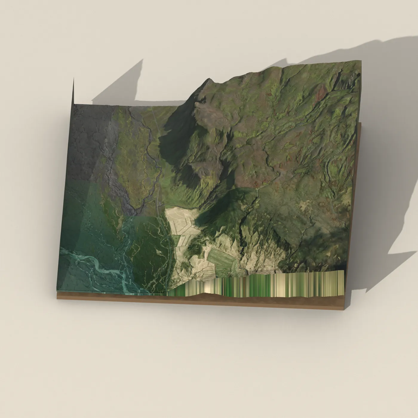 Nauthúsafoss 3D terrain render