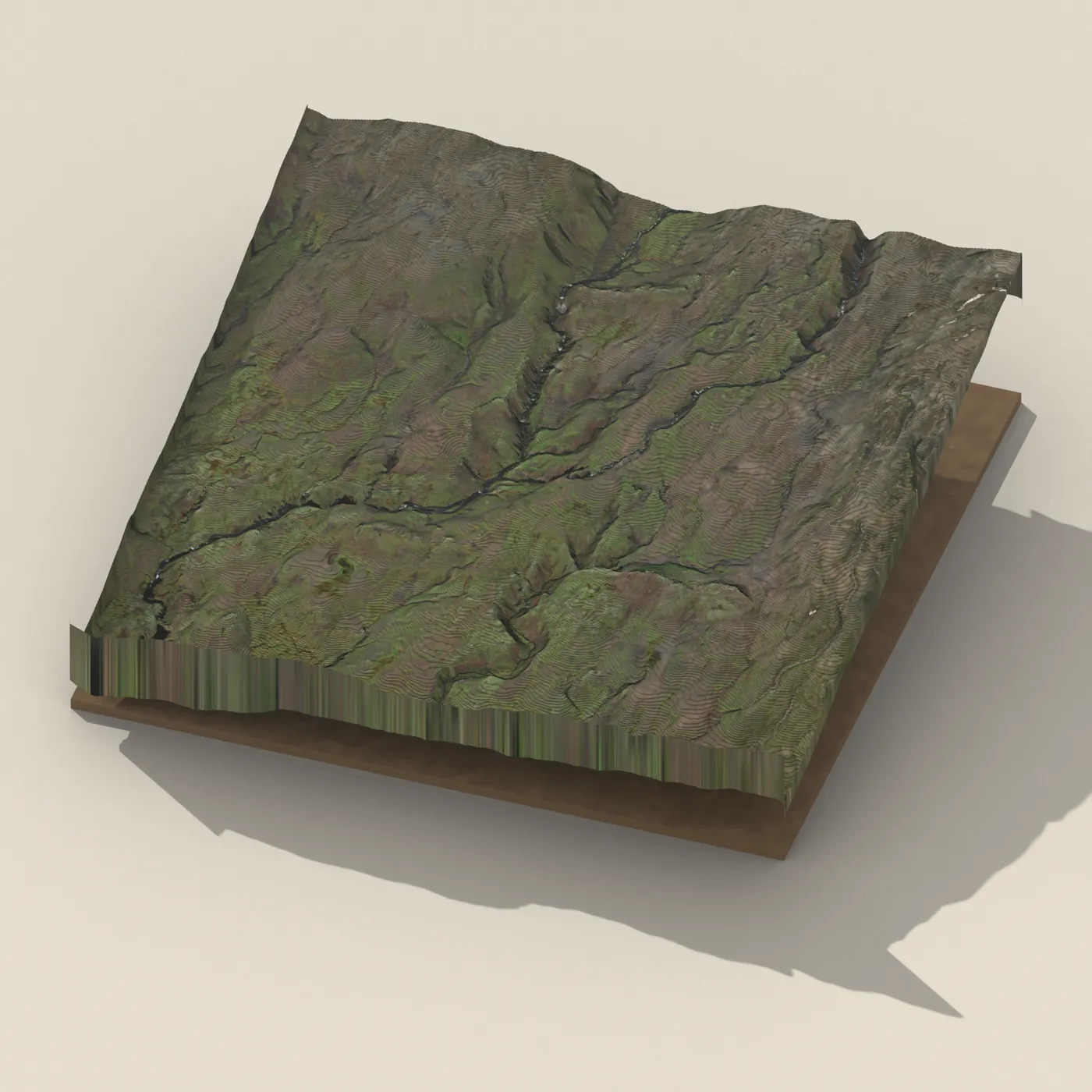 Neðstifoss 3D terrain render