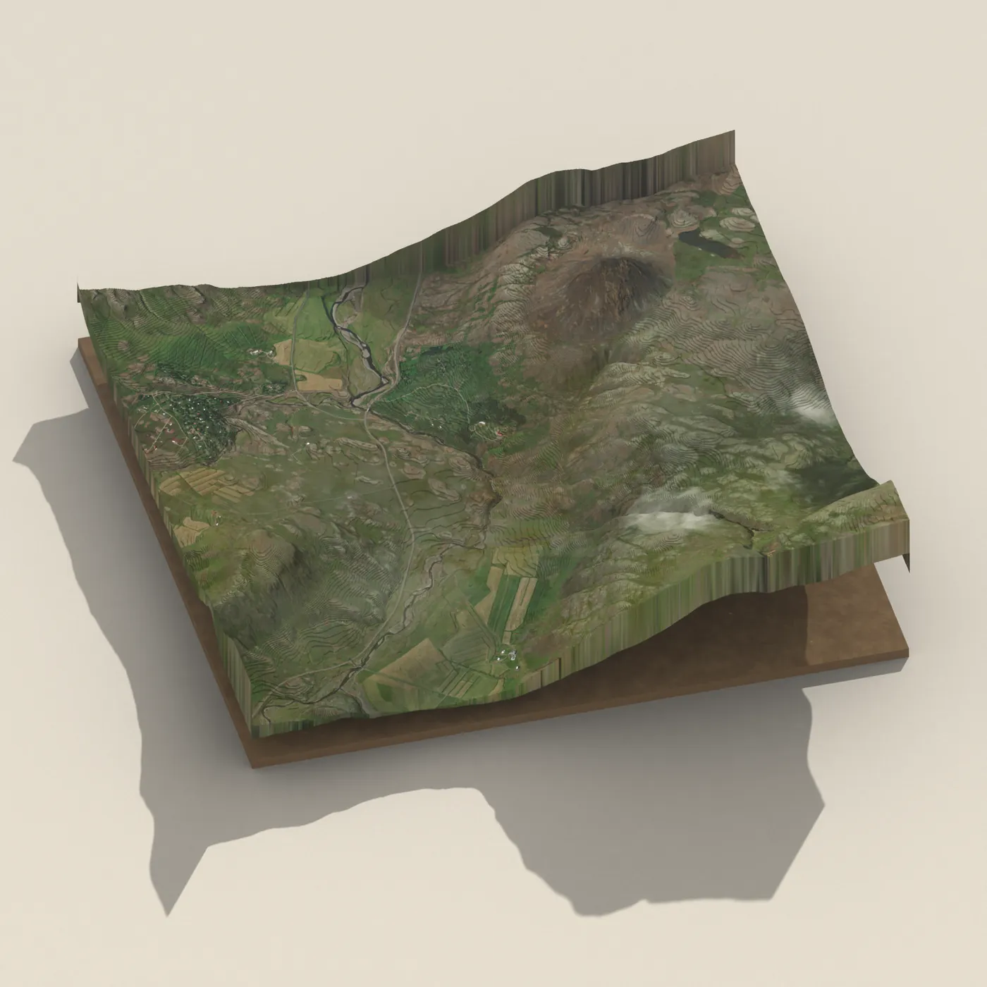 Pokafoss 3D terrain render
