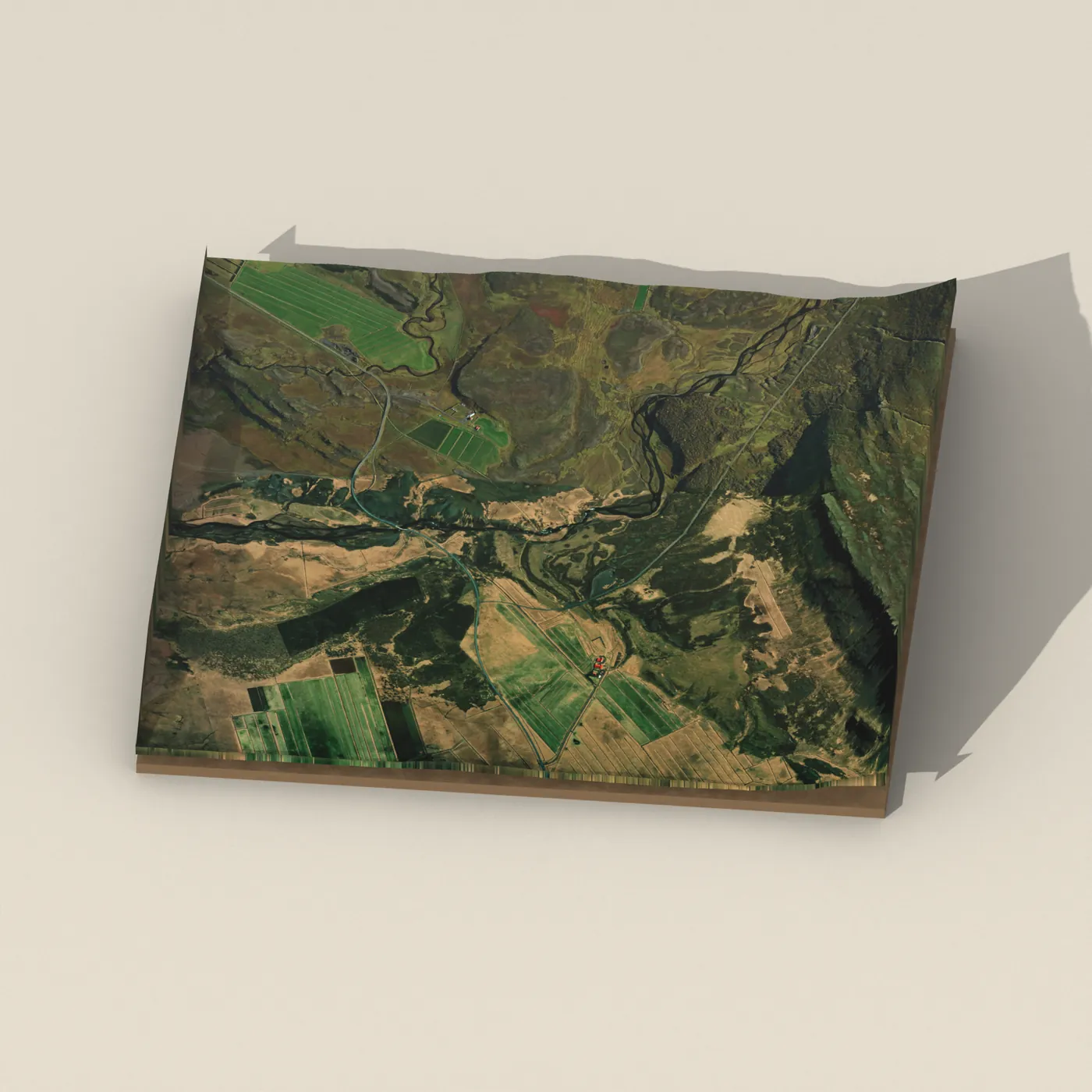 Pokafoss 3D terrain render