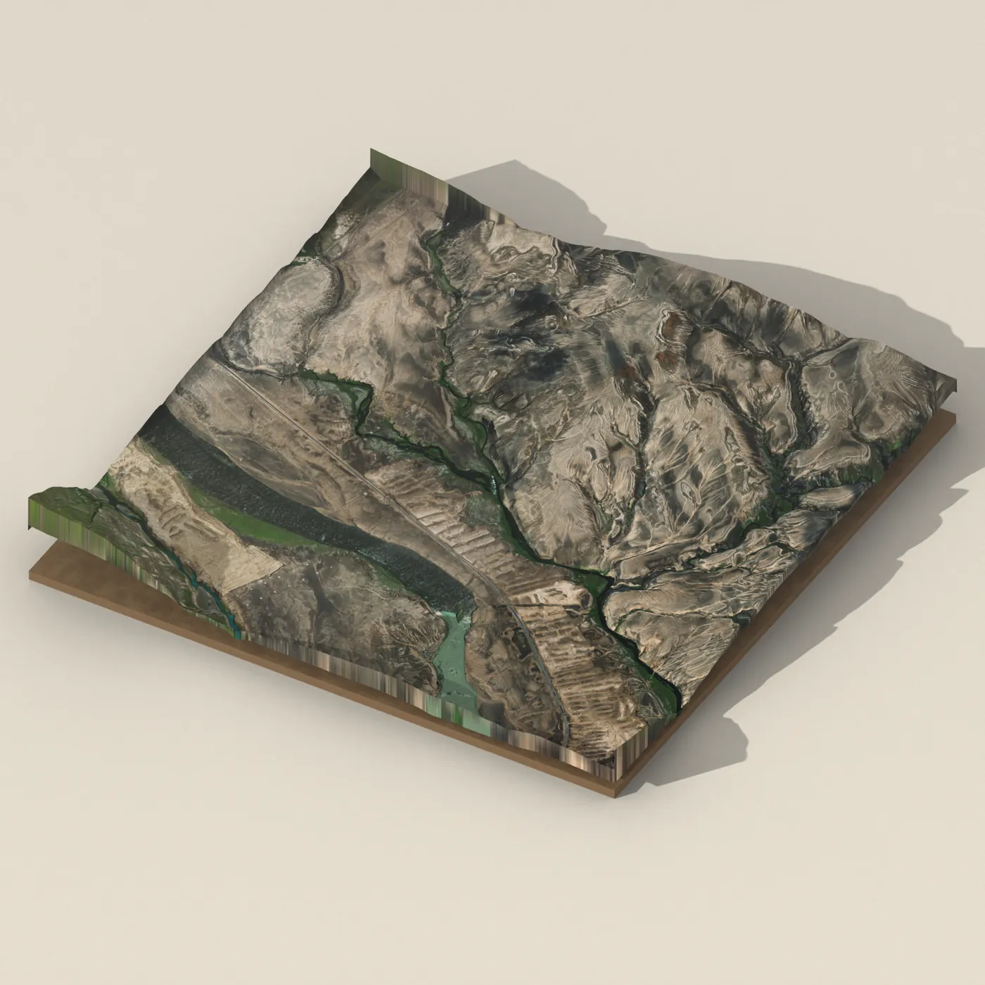 Rangárbotnar 3D terrain render