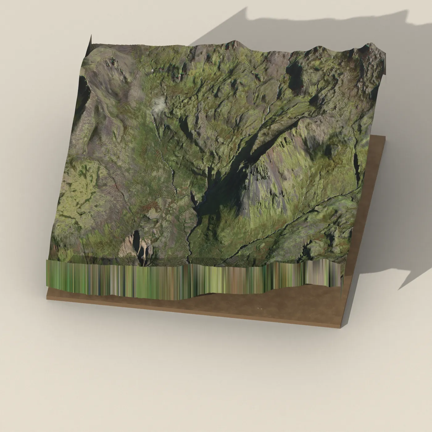 Rjomafoss 3D terrain render