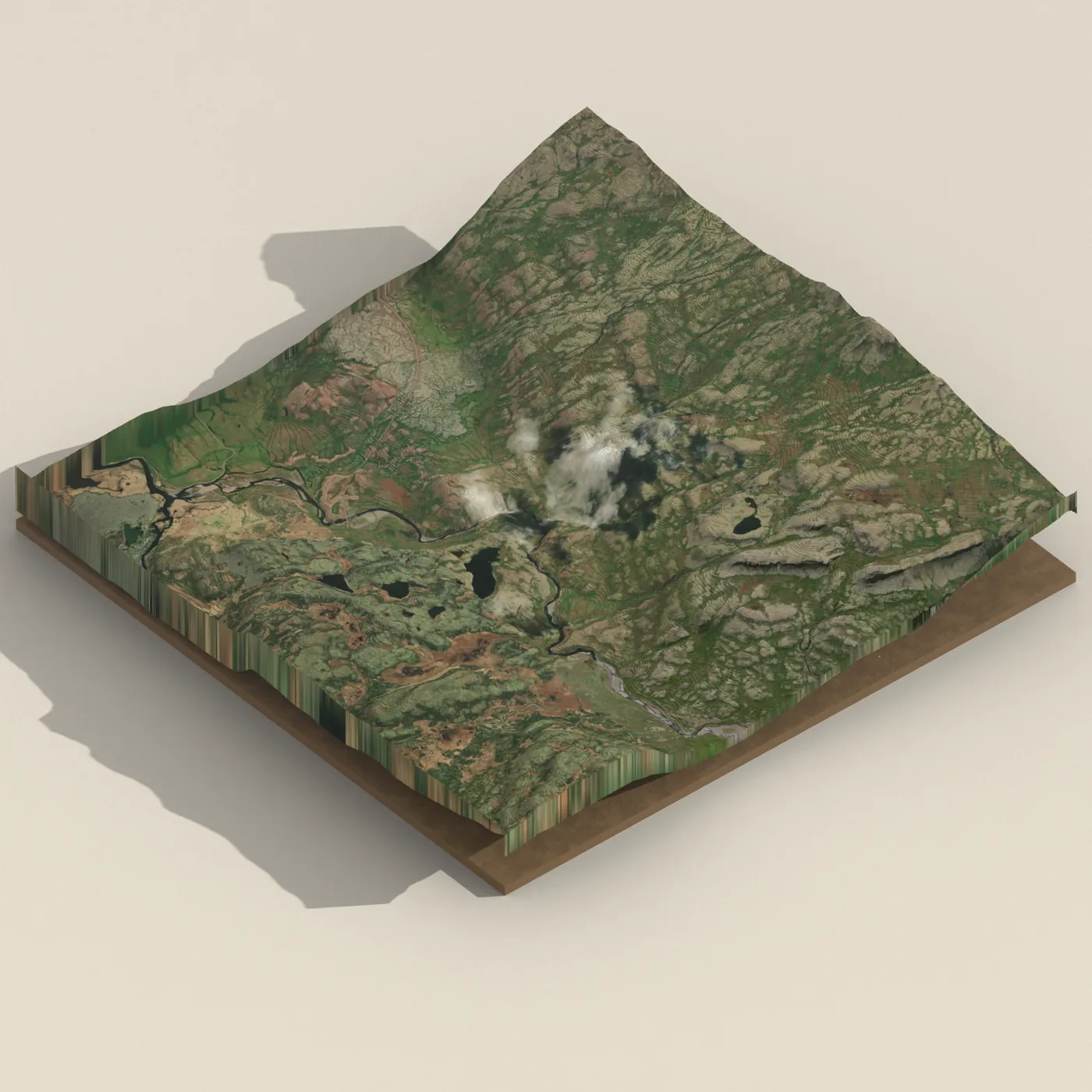 Rjúkandafoss 3D terrain render