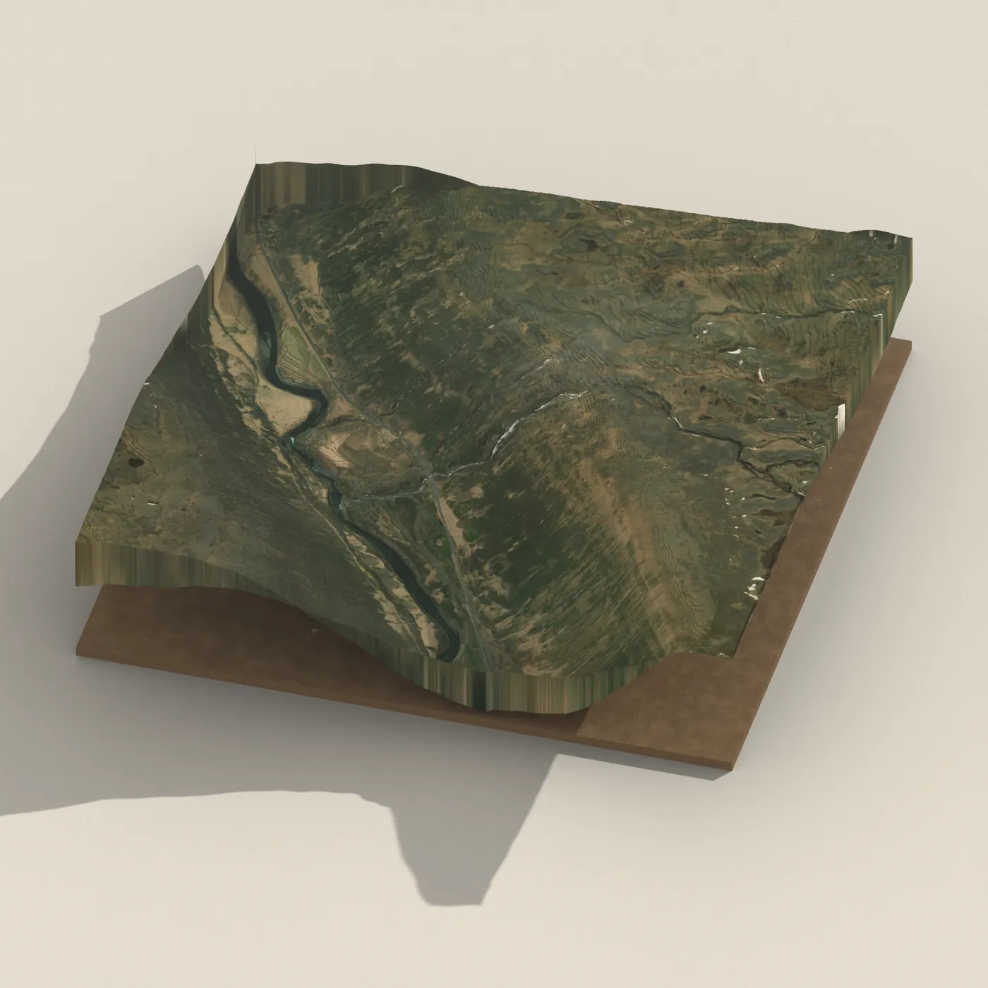 Rjúkandi 3D terrain render