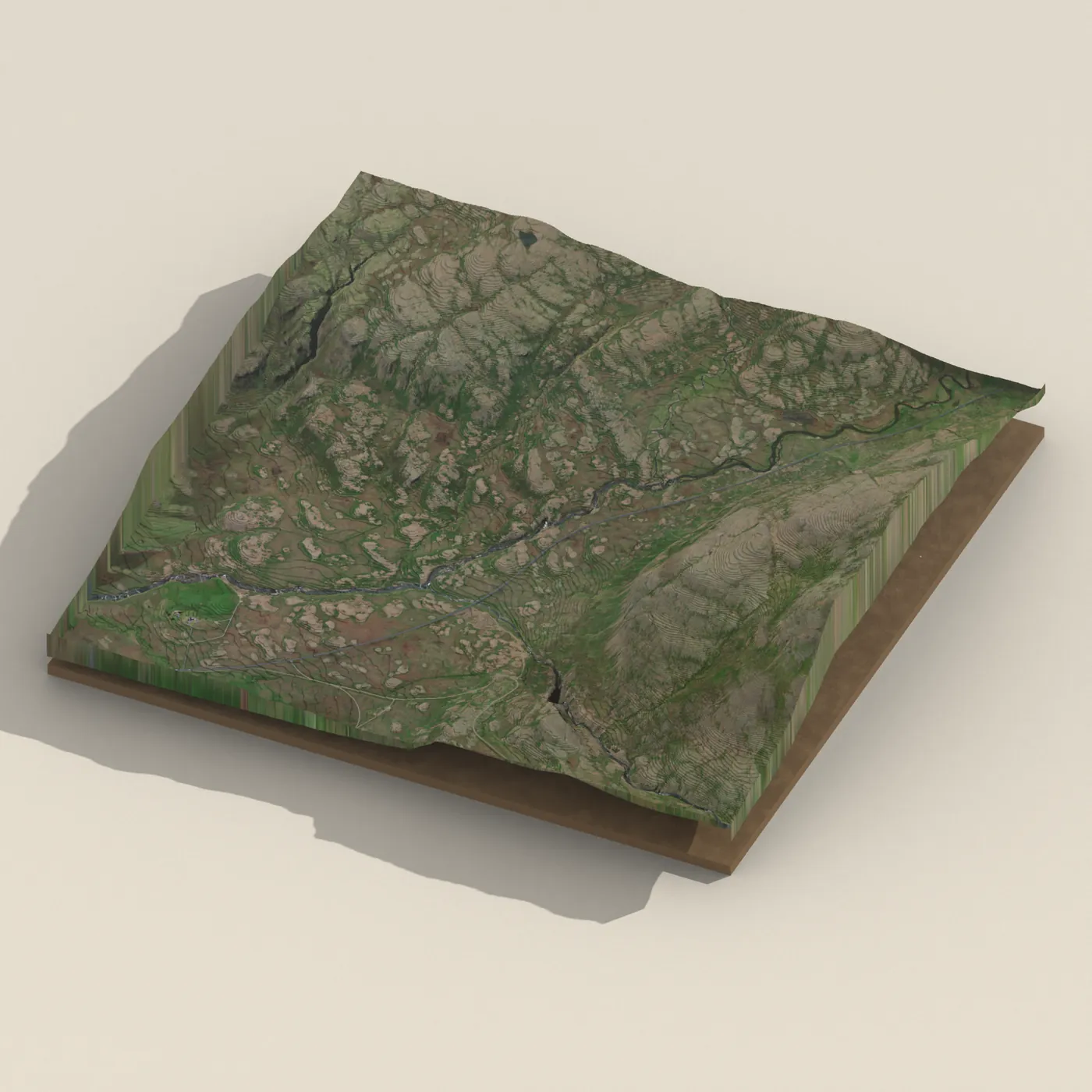 Rjúkandi 3D terrain render