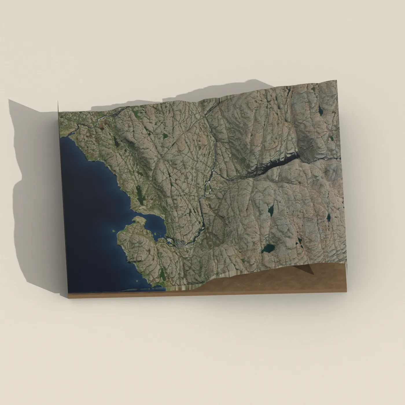 Rjúkandi 3D terrain render