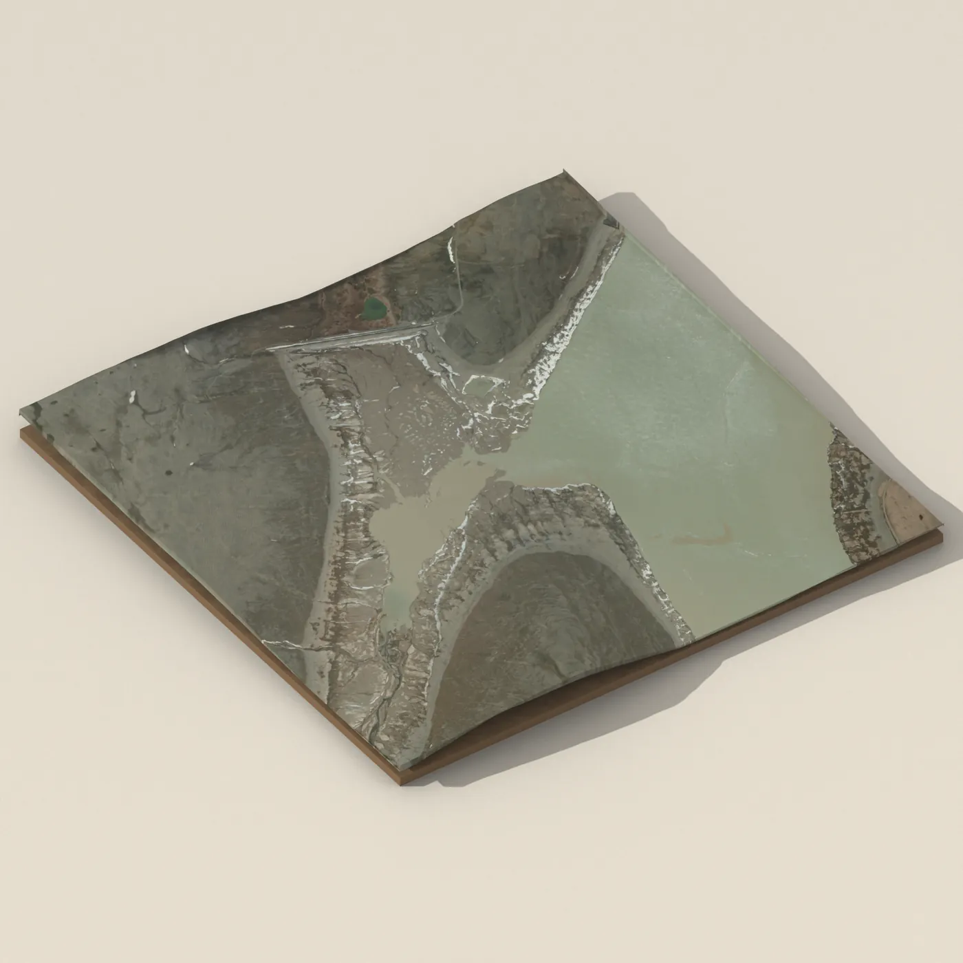Sauðárfoss 3D terrain render