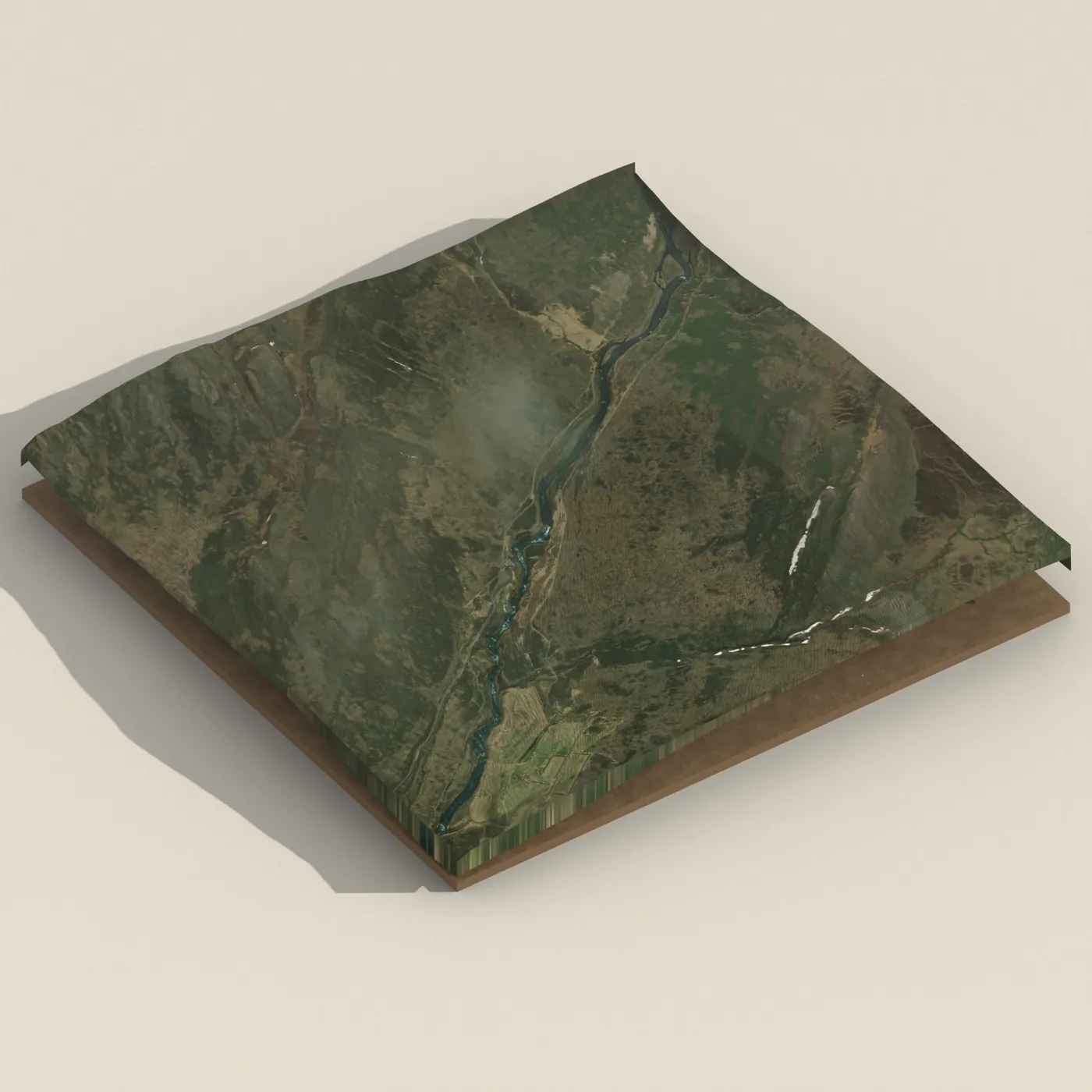 Selárfoss 3D terrain render