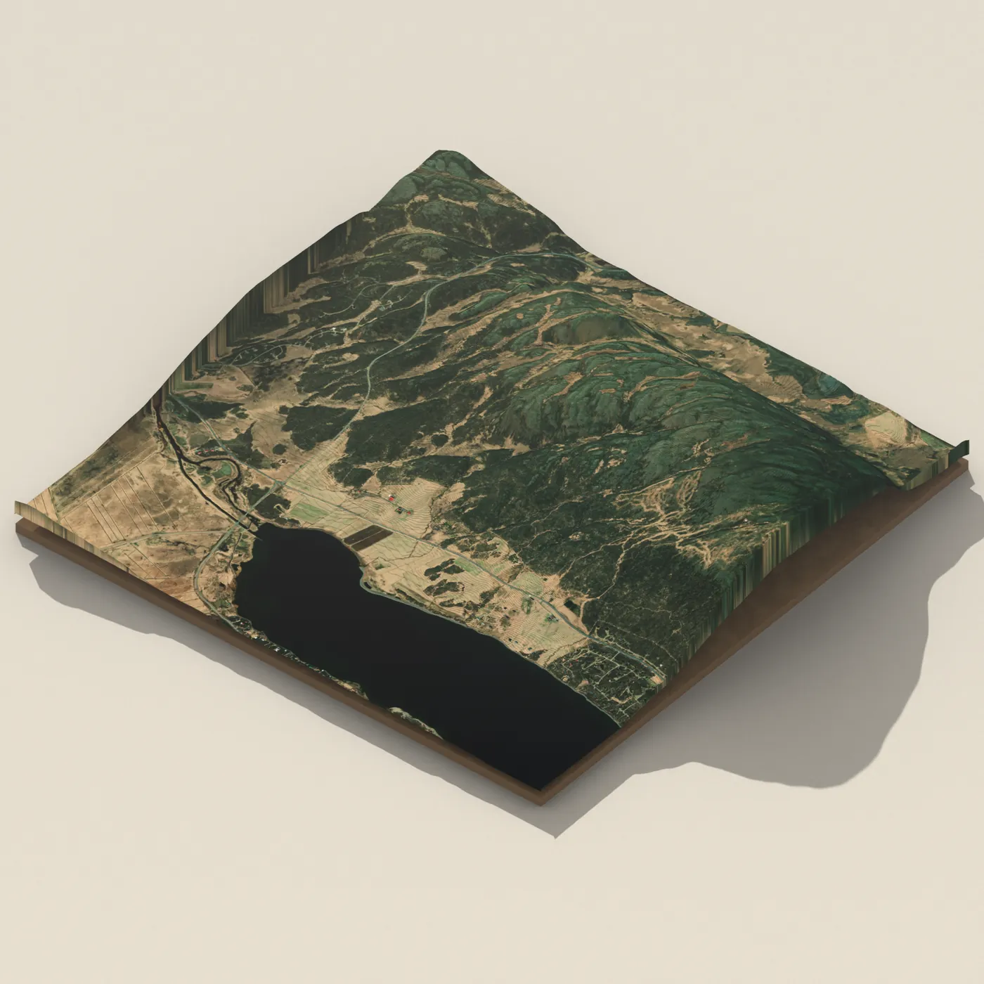 Selhólsfoss 3D terrain render